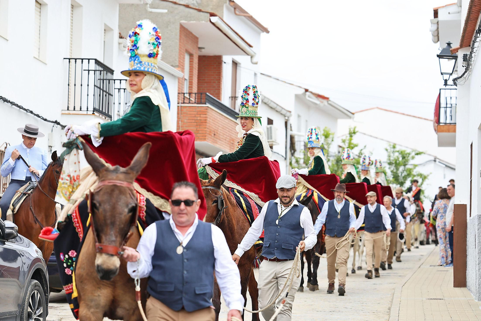 Las imágenes de la romería de San Benito Abad en el Cerro del Andévalo de Huelva