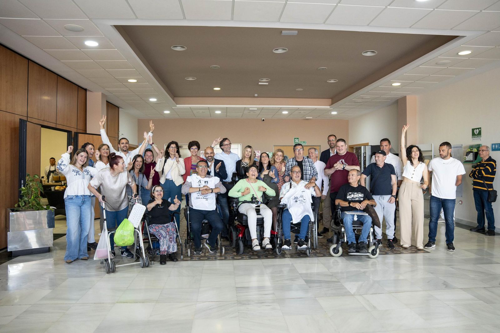 Las imágenes del acto de iniciación del Camino de Santiago de FAAM en Almería