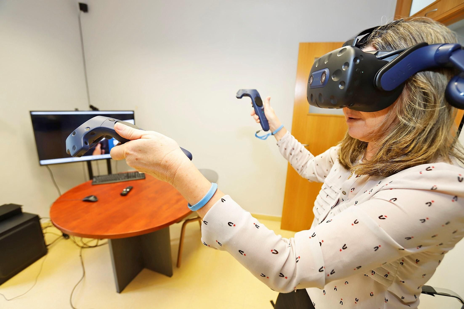 Set de realidad virtual para la recreación de escenas de crímenes.