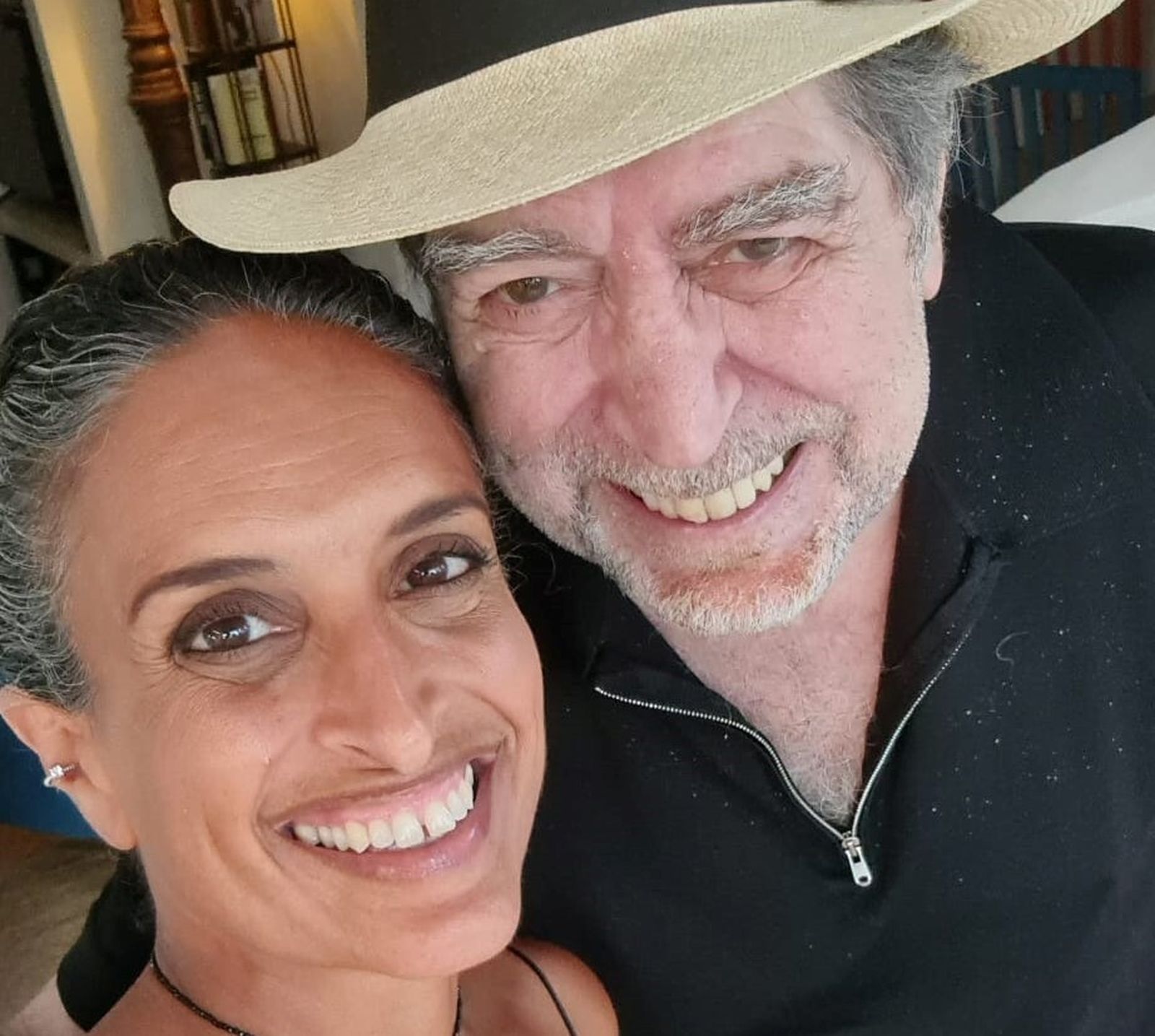 Noa y Joaquín Sabina antes del concierto de la cantante israelí en Jerez