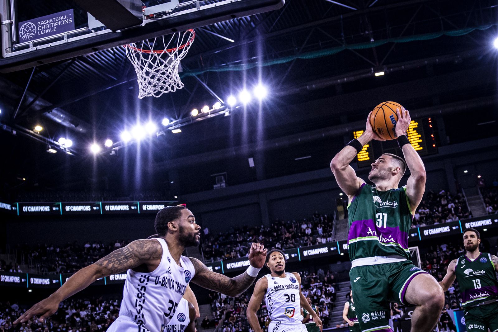 Galería: El Cluj Napoca - Unicaja, en imágenes