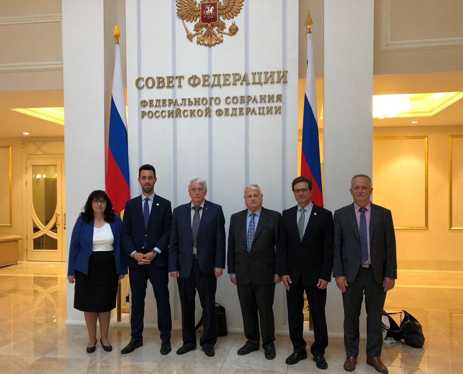 Representantes de instituciones rusas y de la Escuela de Hostelería de Sevilla.