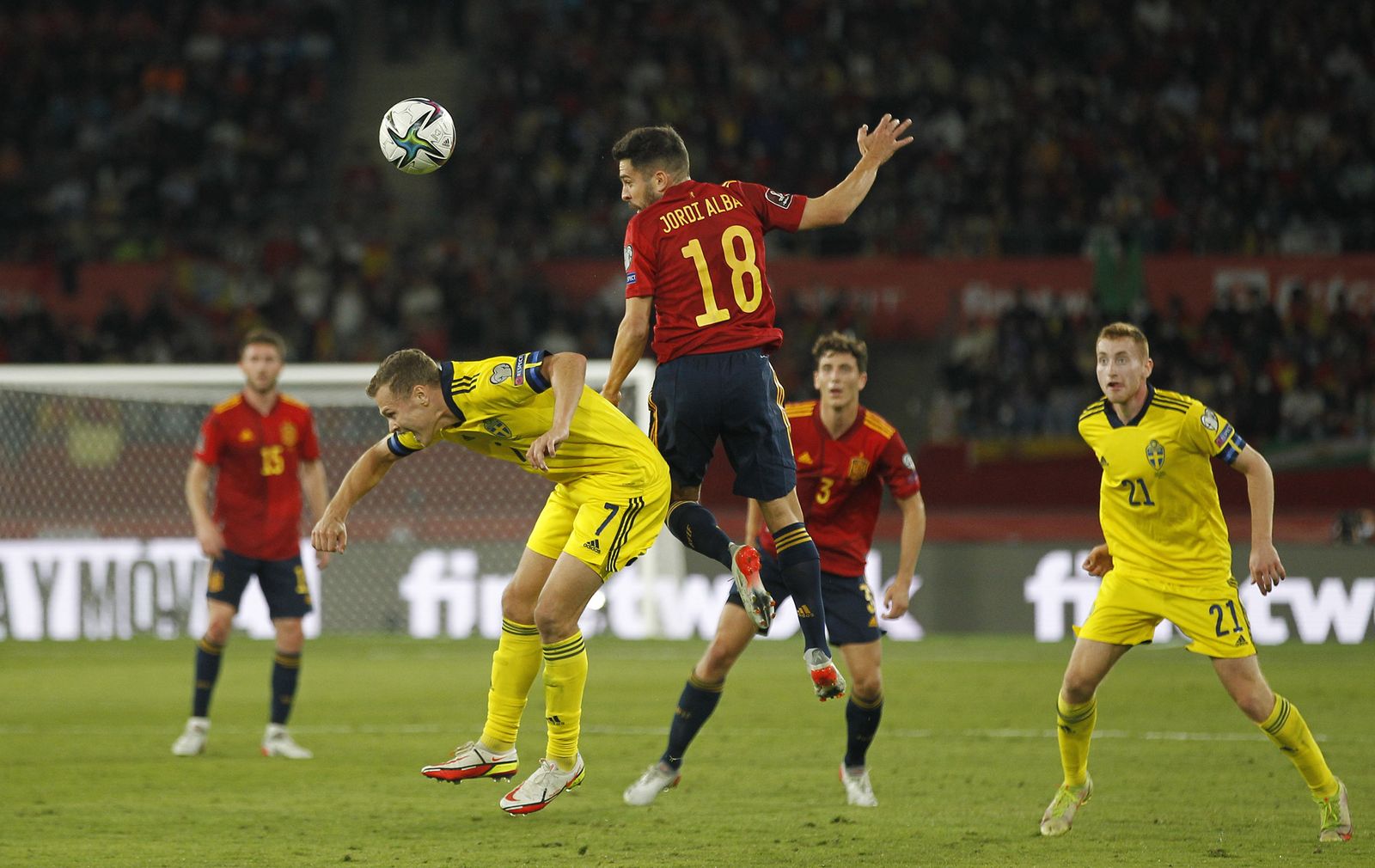 Las imágenes del España-Suecia