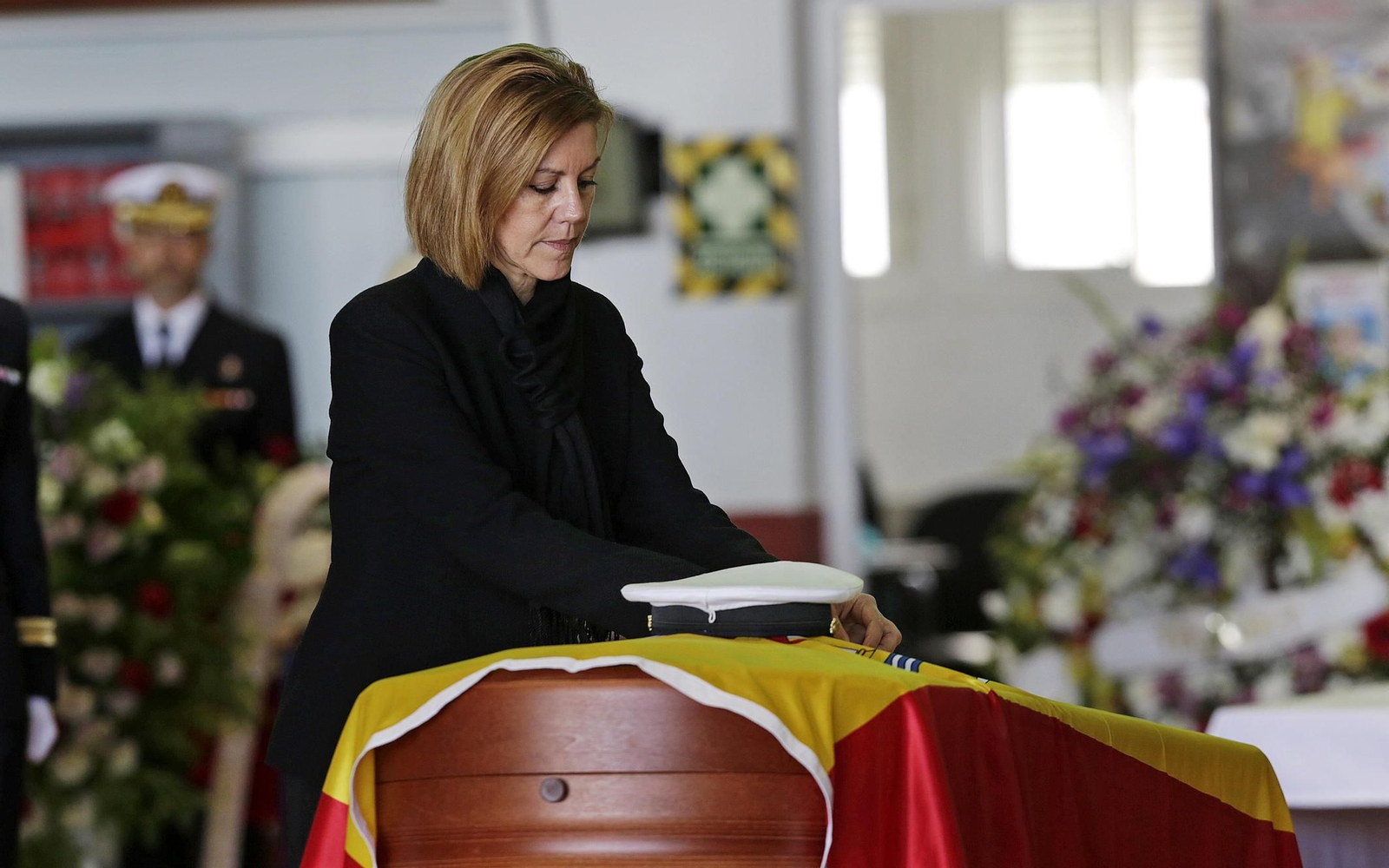 Las imágenes del funeral de Javier Montojo Salazar en la Base