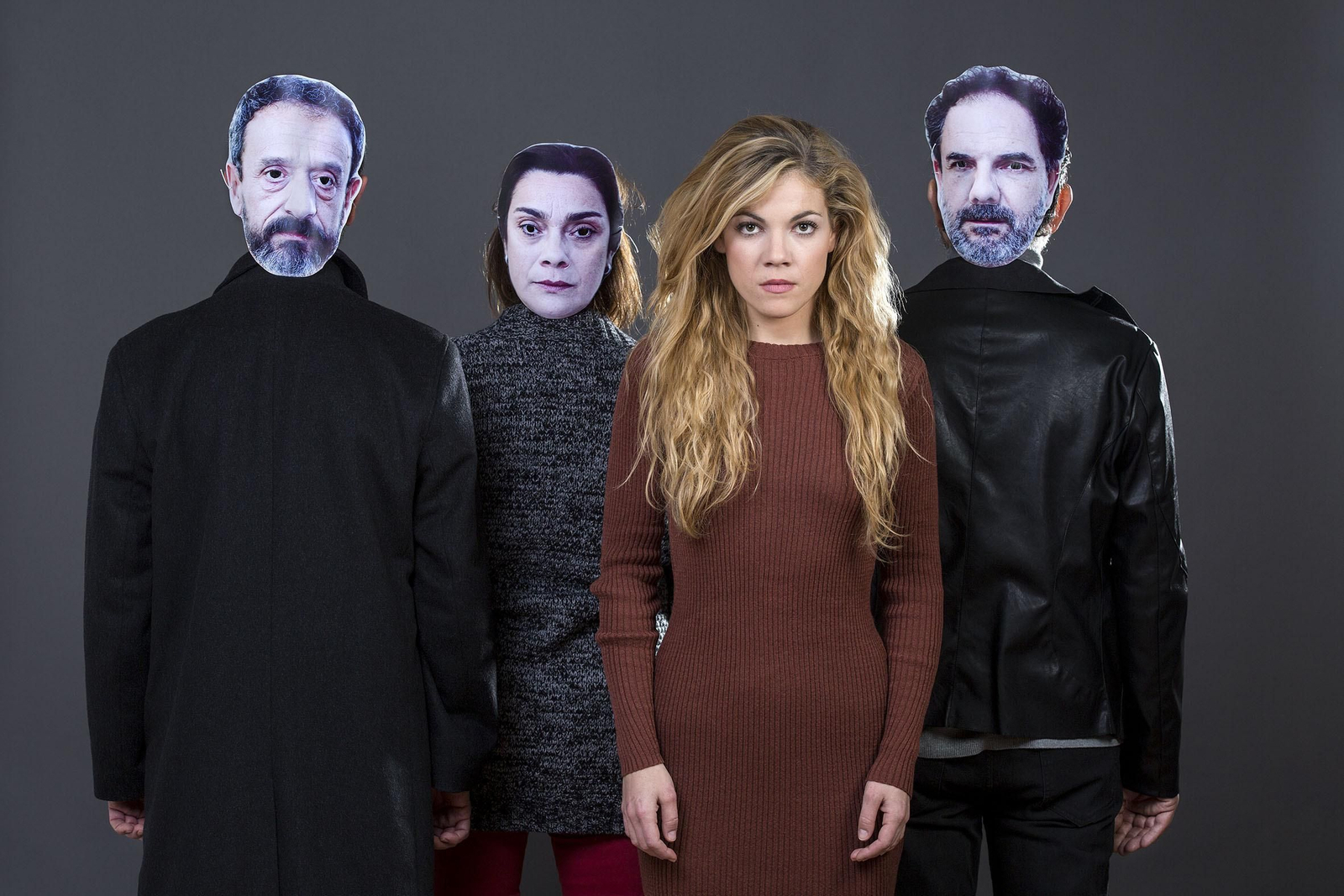 Paco Inestrosa, Virginia Nölting, Rocío Rubio y Miguel Zurita, elenco de 'La presa'.
