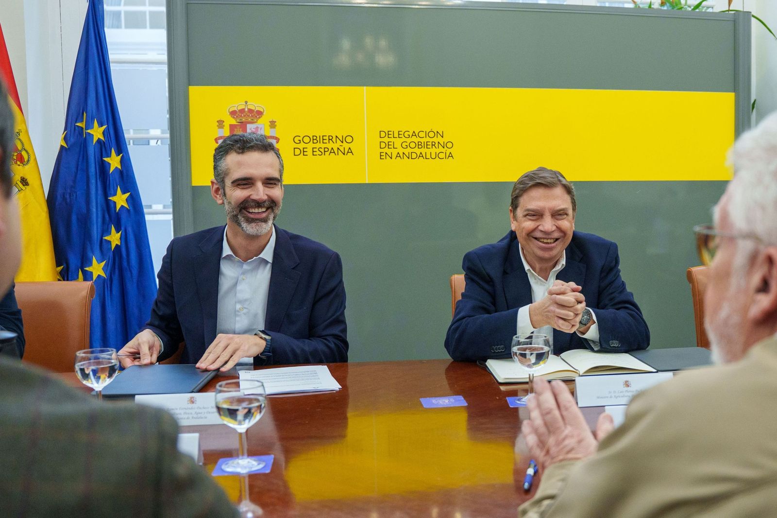 Planas, con Fernández Pacheco en la Delegación del Gobierno en Sevilla