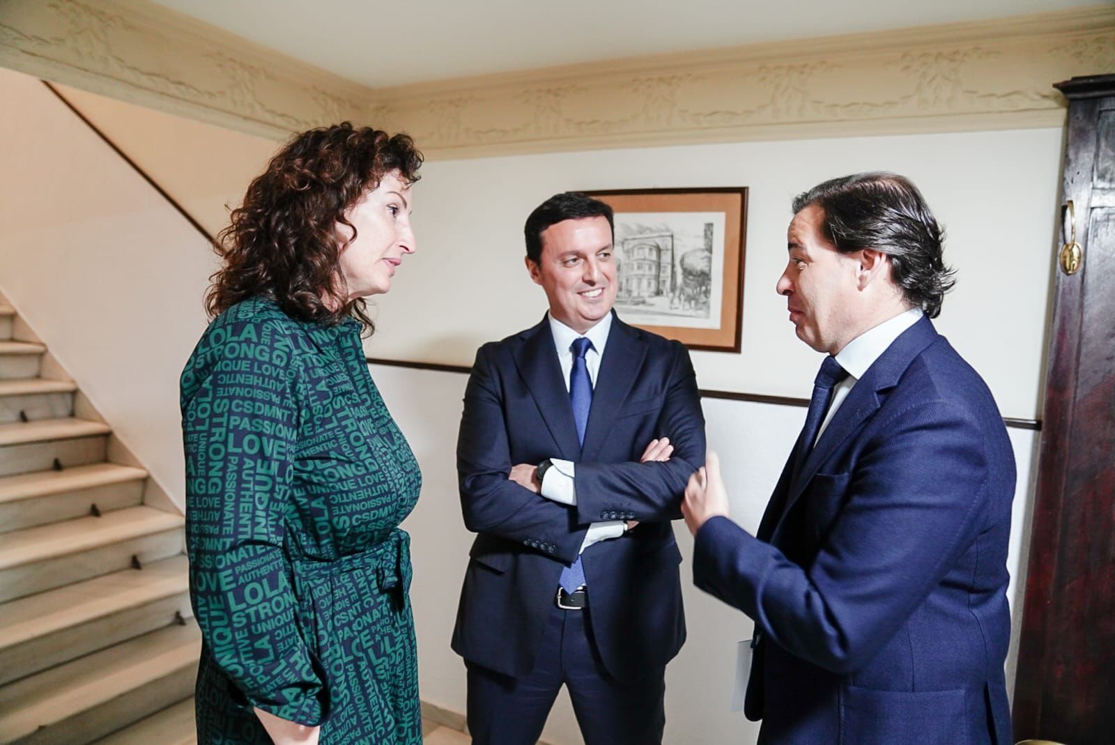 Javier A. García y la alcaldesa, en un acto celebrado este viernes.