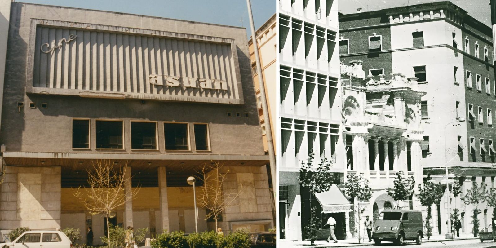 Una historia cultural contada en dos fachadas: el viejo Teatro El Norte y el Cine Asuán.