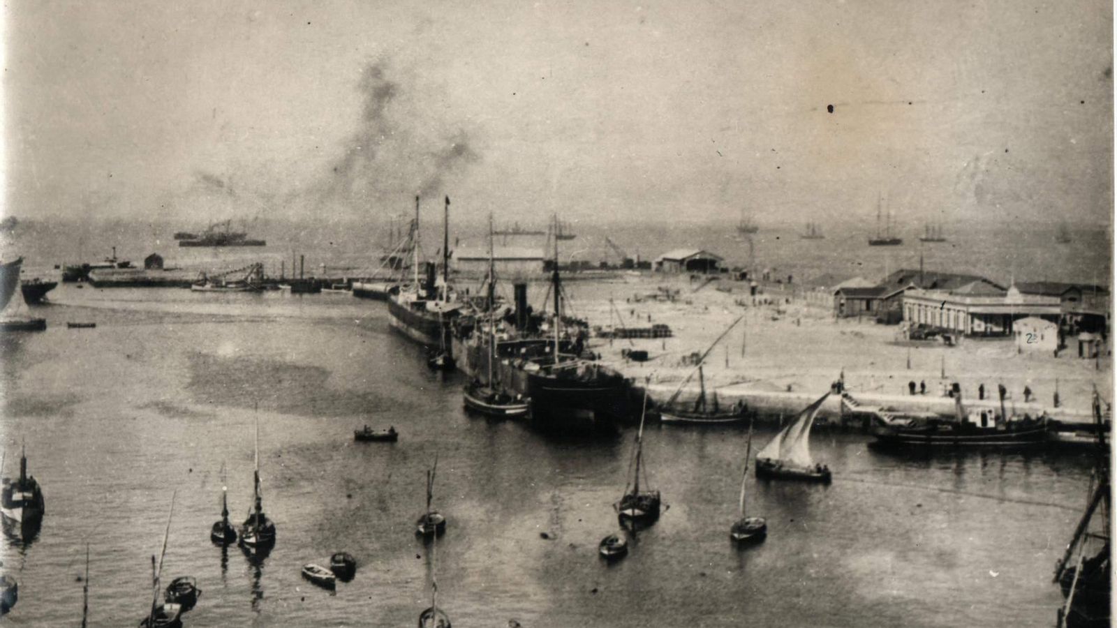 El muelle en los primeros años del siglo XX.