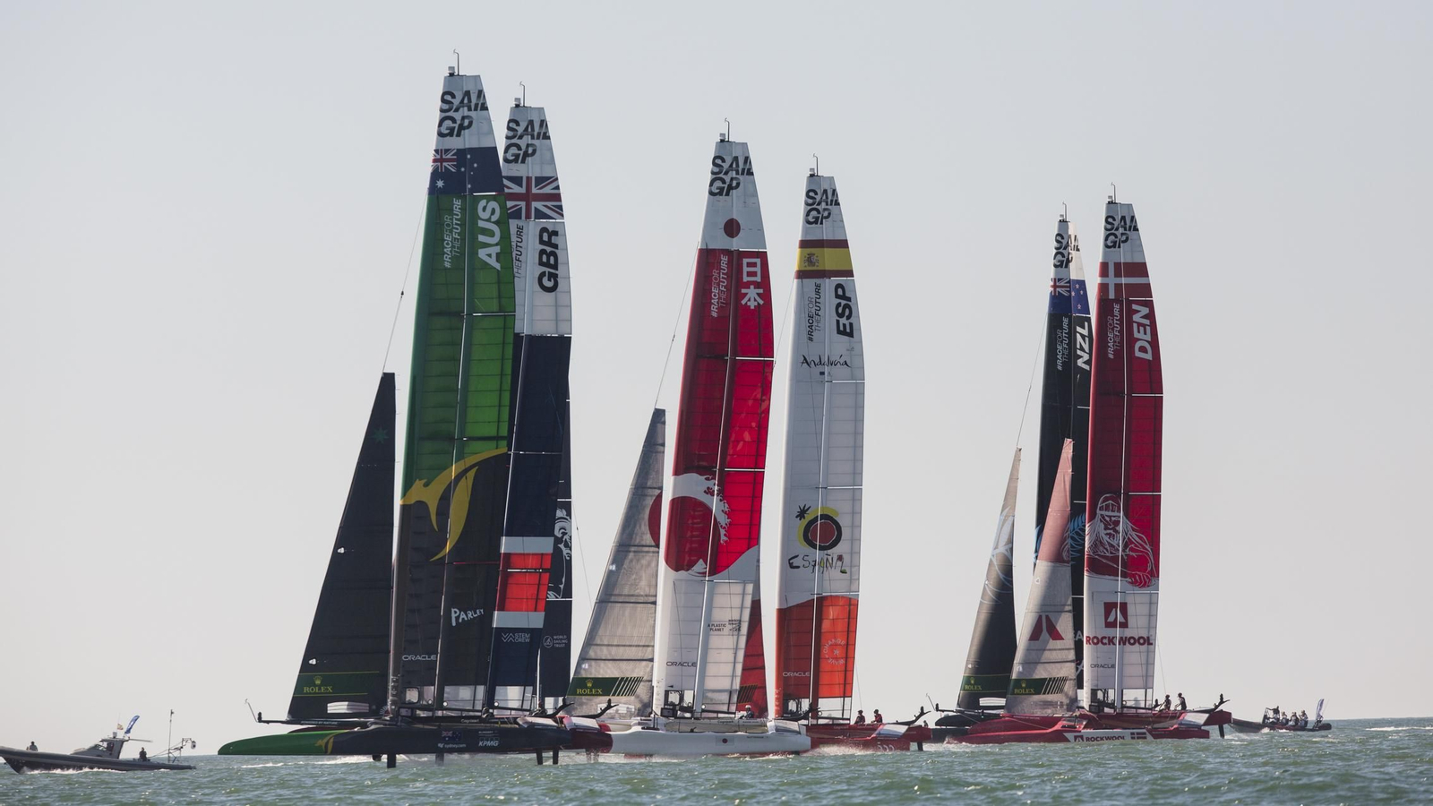 Las imágenes de la primera jornada de la SailGP en Cádiz