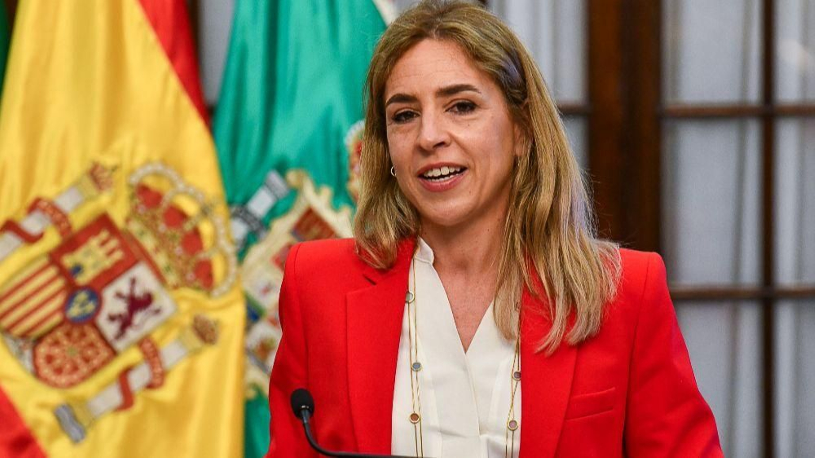 Almudena Martínez, en la presentación del Plan de Inversiones en Carreteras Provinciales 2025-2027.