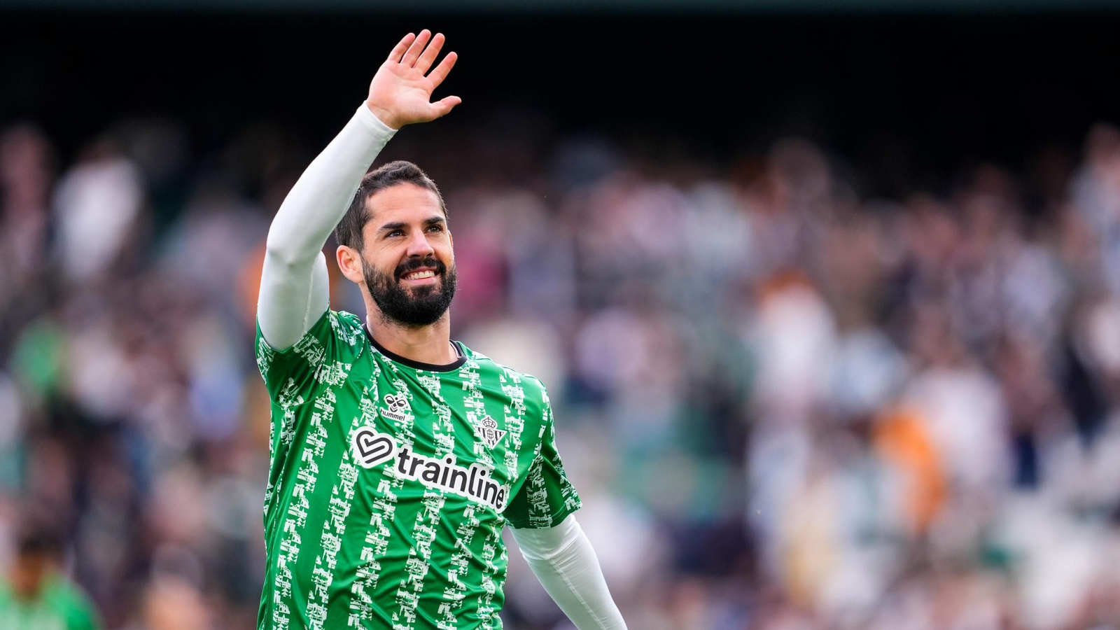 Isco en el calentamiento del Betis ante el Madrid