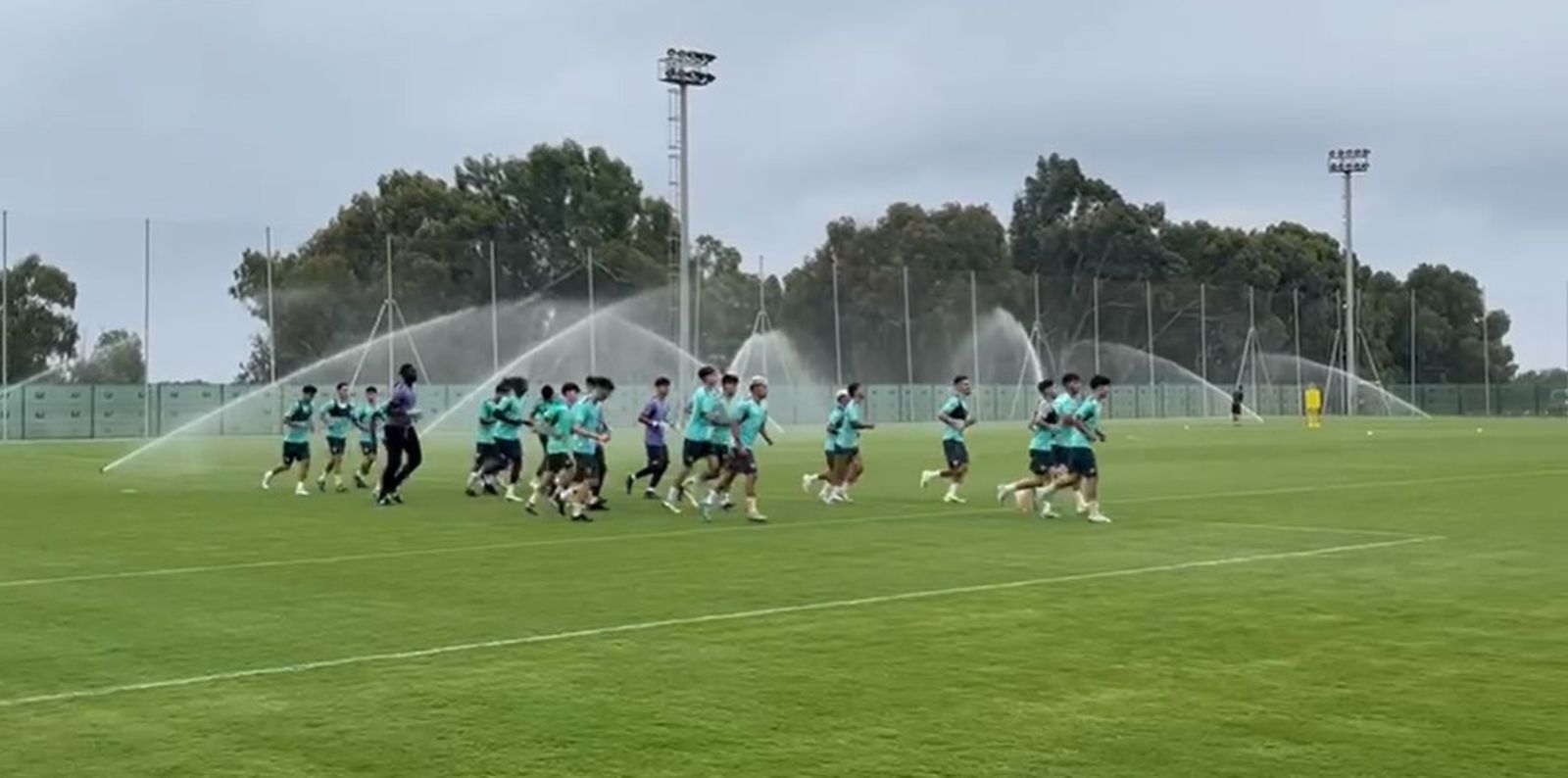 El filial del Málaga, en su primera sesión