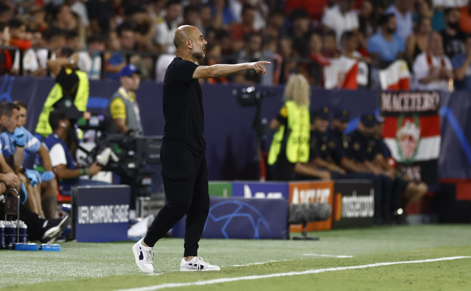 Las imágenes del Sevilla fc- Manchester City fc