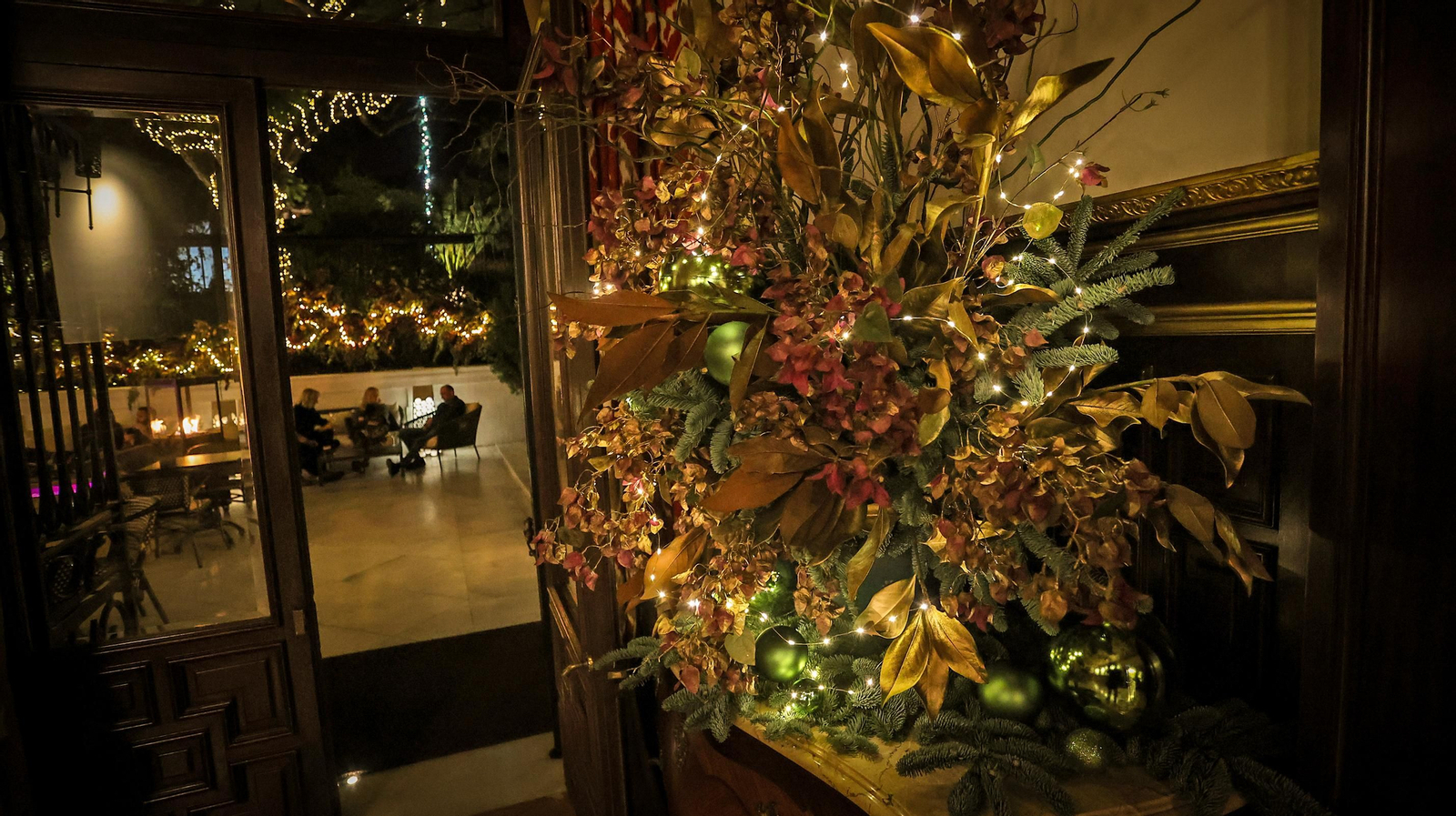 Espectacular decoración navideña del Hotel Casa Palacio María Luisa de Jerez