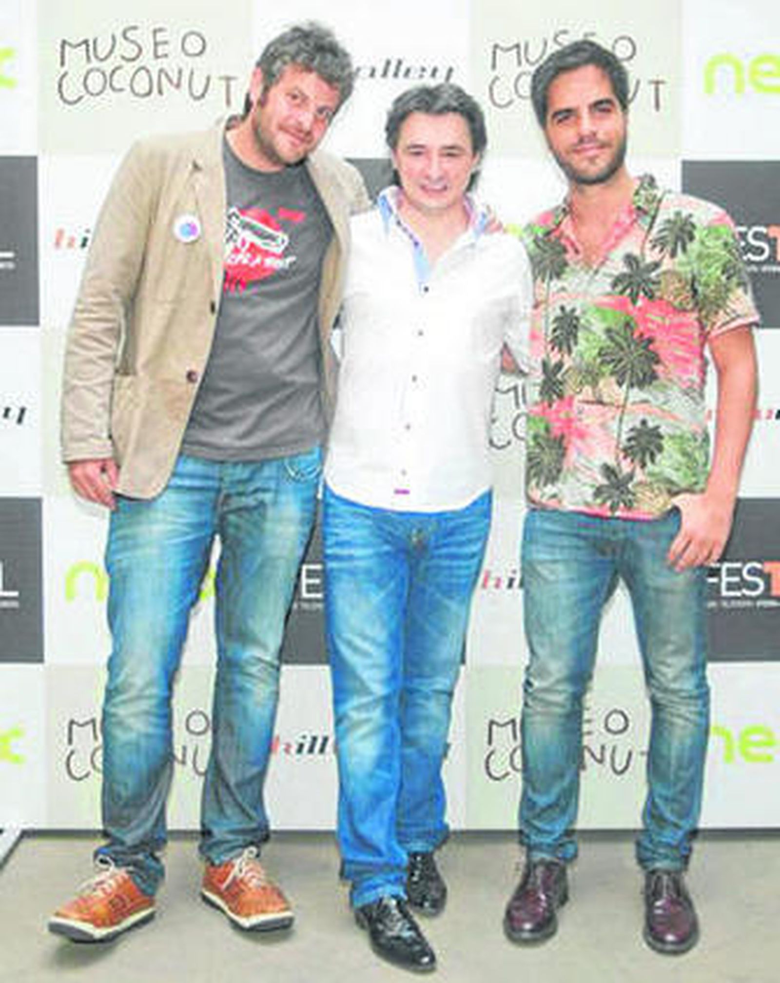 Raúl Cimas, Joseba Fiestras y Ernesto Sevilla, de 'Museo Coconut'.