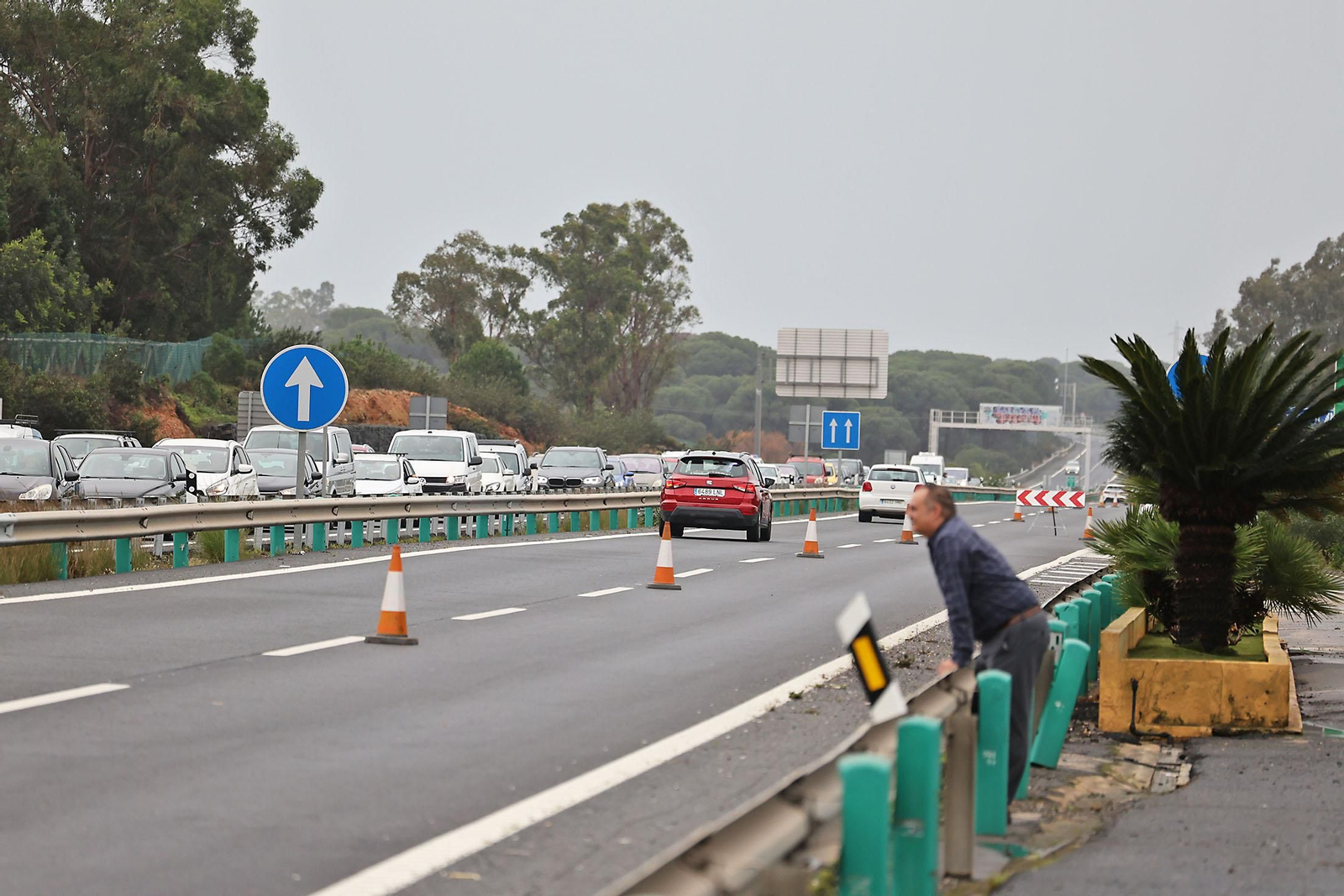 Imágenes del accidente en la autovía de Punta Umbría a Huelva