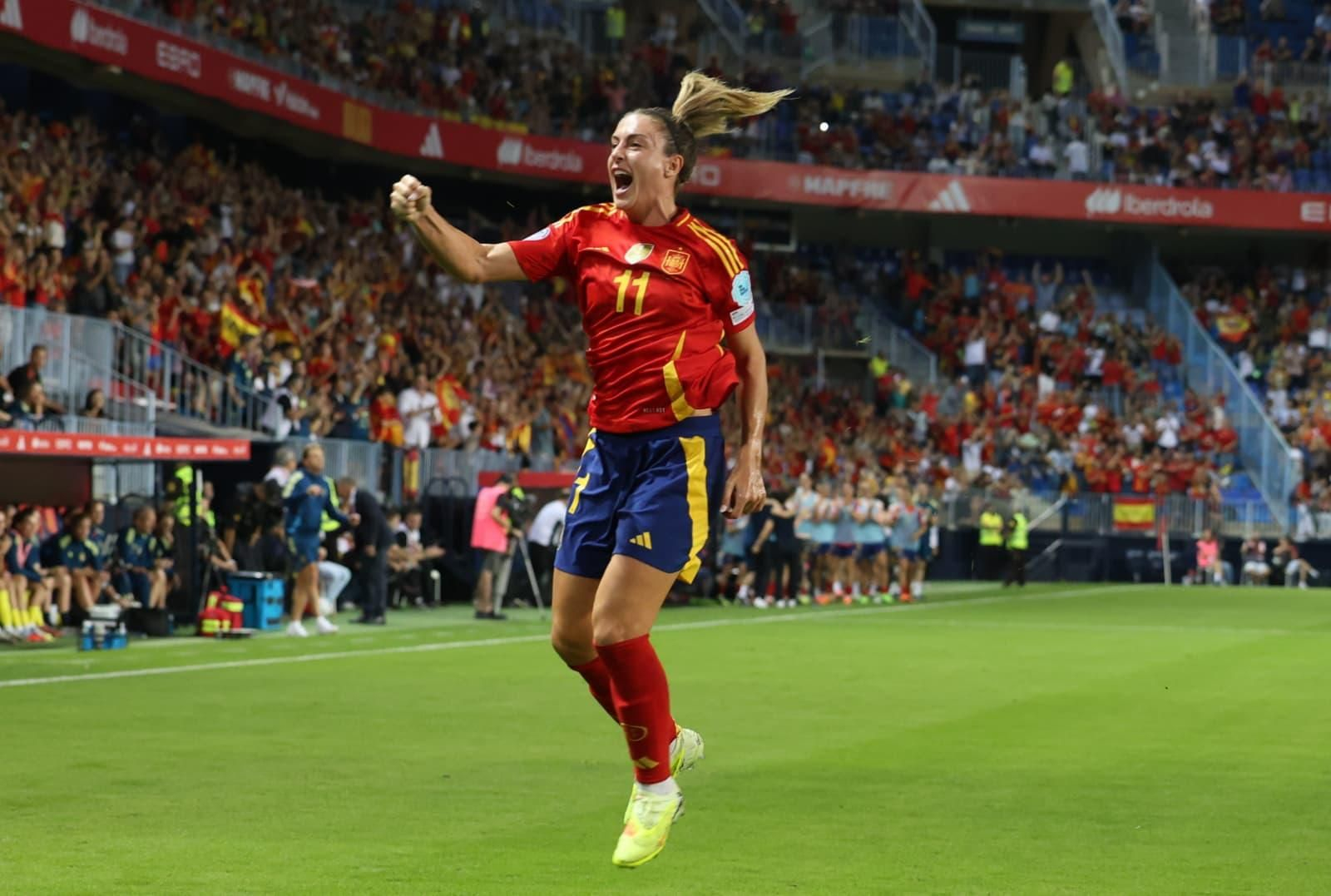 El España-Suecia de Málaga, en fotos