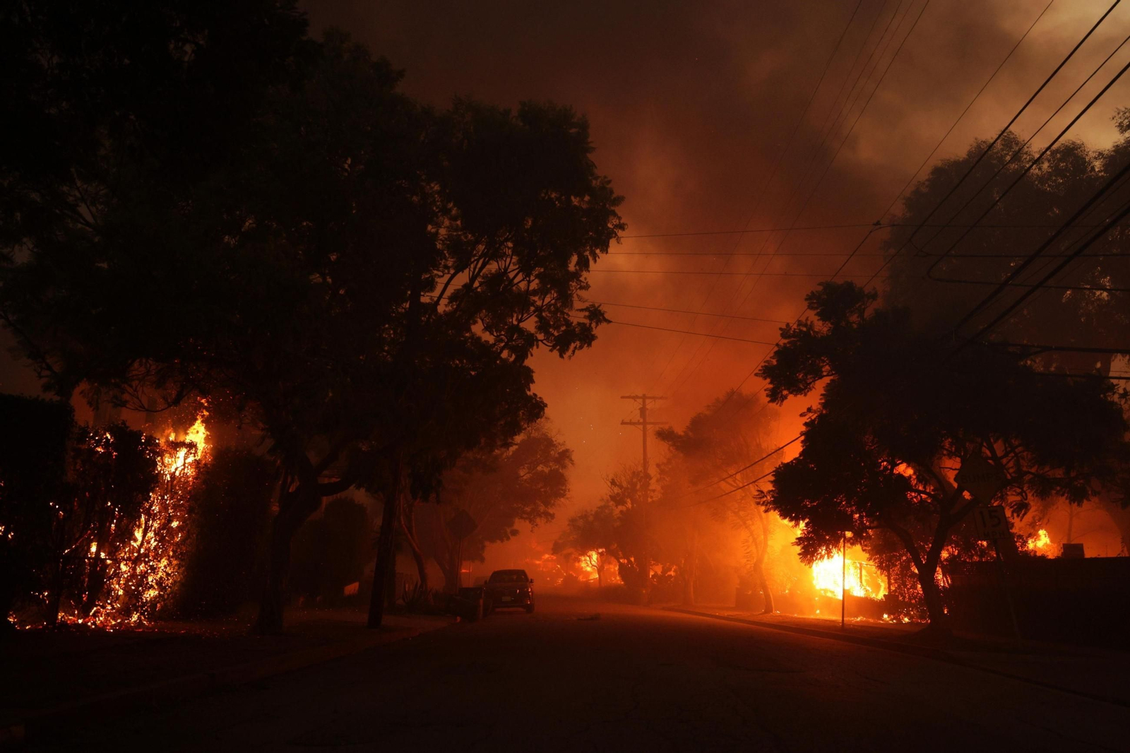 Las impactantes imágenes de los incendios de California