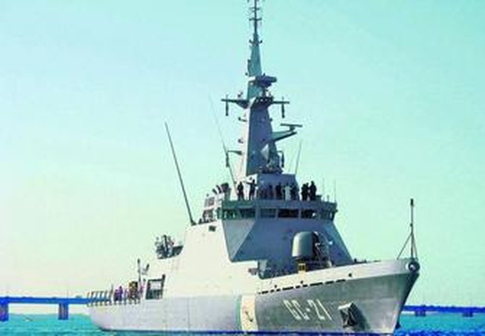 El 'Guaicamacuto', durante las pruebas de mar realizadas en la Bahía.