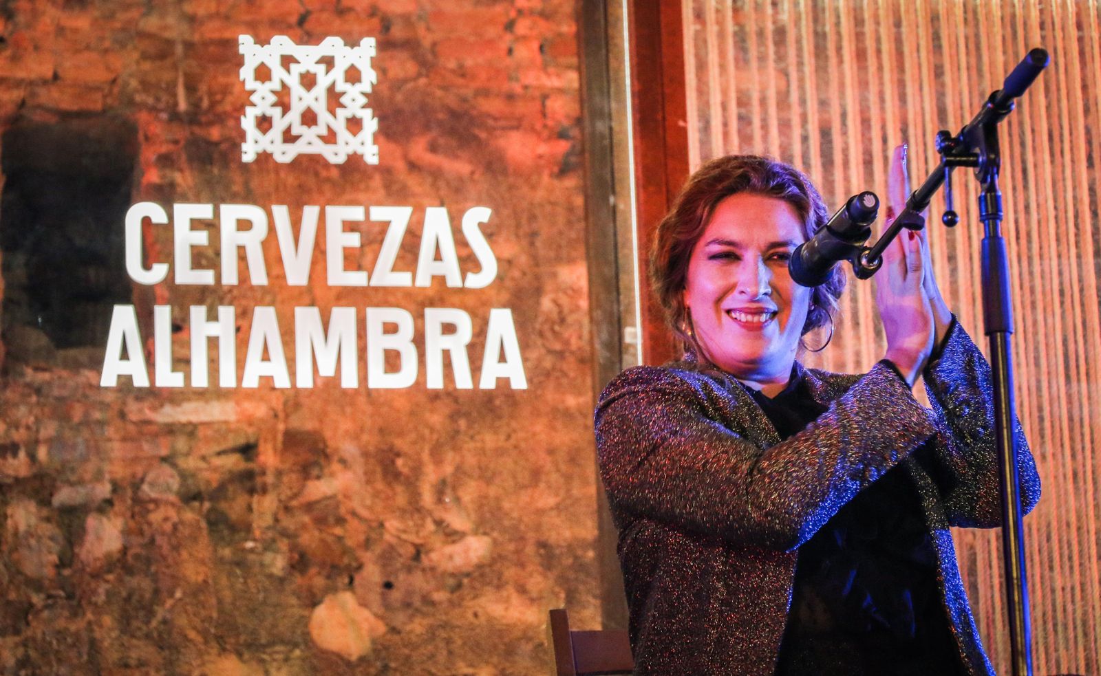 Estrella Morente, el pasado viernes, durante su concierto en el Castillo de Gibralfaro.