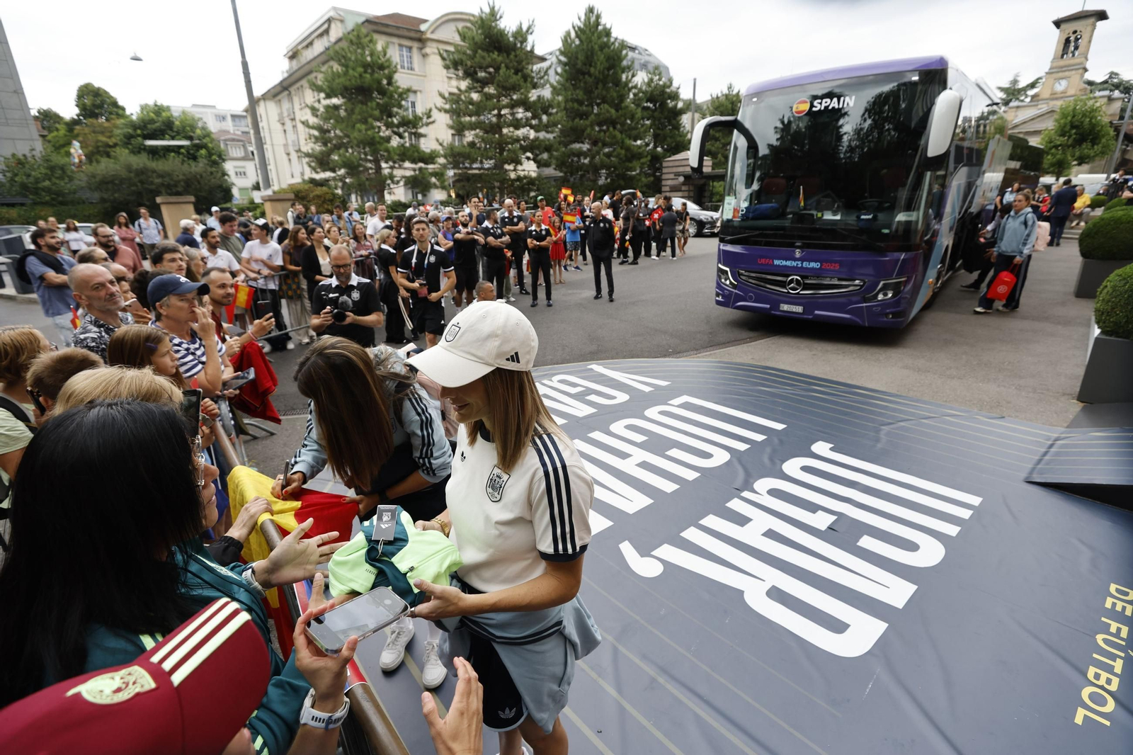 Las fotos de España antes de la final de la Eurocopa femenina