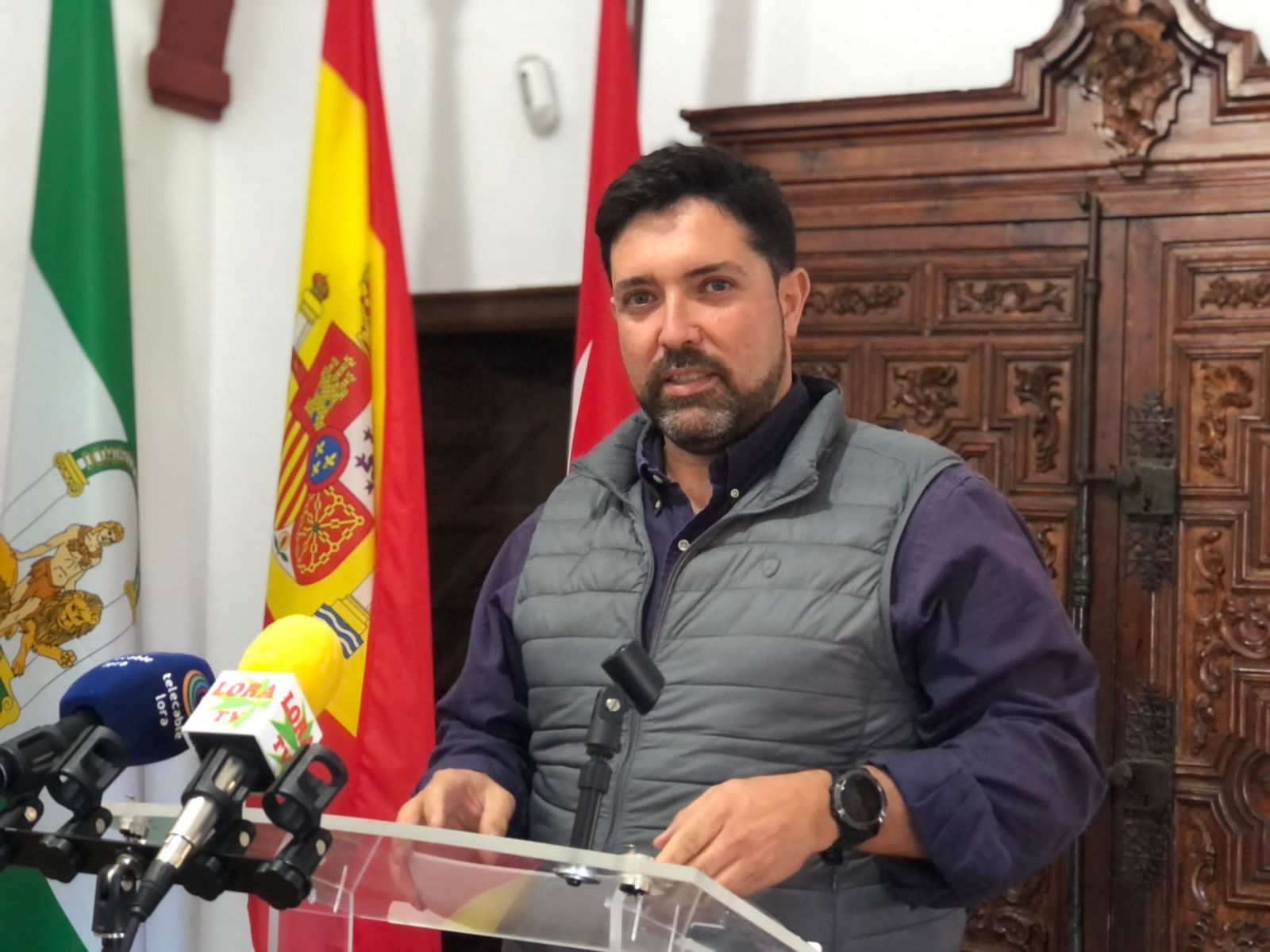 El alcalde de Lora del Río, Antonio Enamorado (PP).
