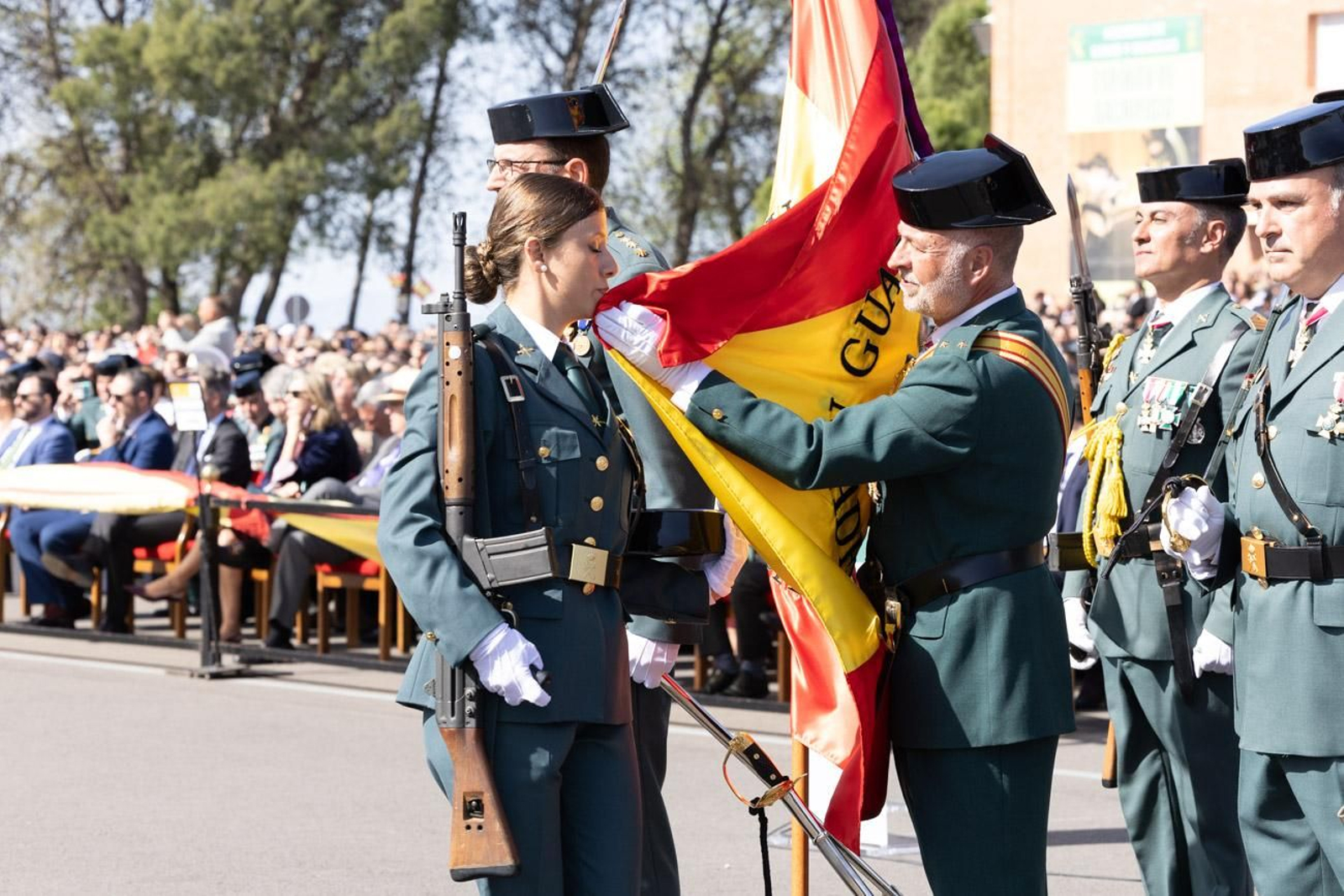 Acto de jura de bandera de la 130ª promoción de guardias civiles de la Academia de Baeza