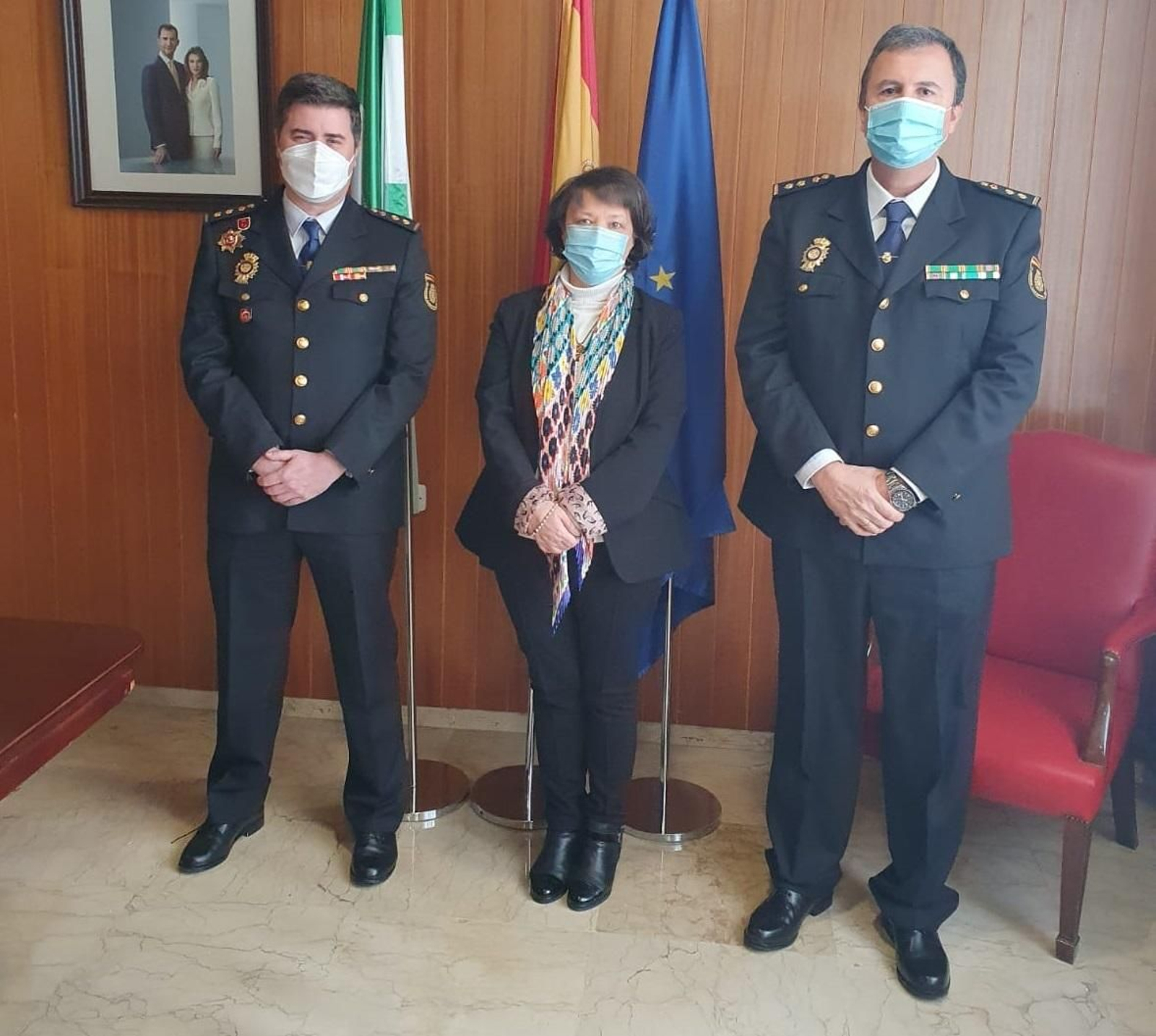 Ignacio Barbosa, Rafaela Valenzuela y Carlos Serra.