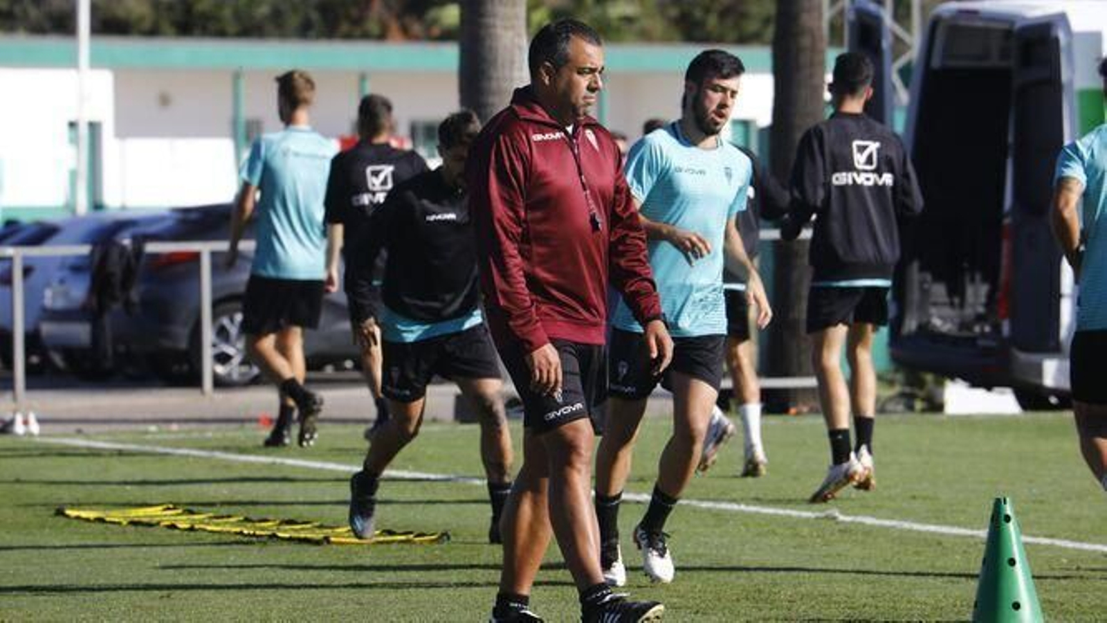 Germán Crespo, durante el entrenamiento de este martes en la Ciudad Deportiva.