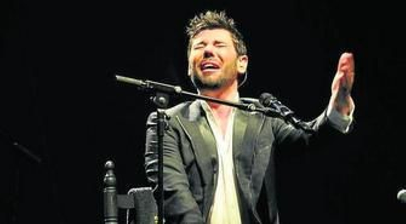 Miguel Poveda, el viernes por la noche en Fuengirola.