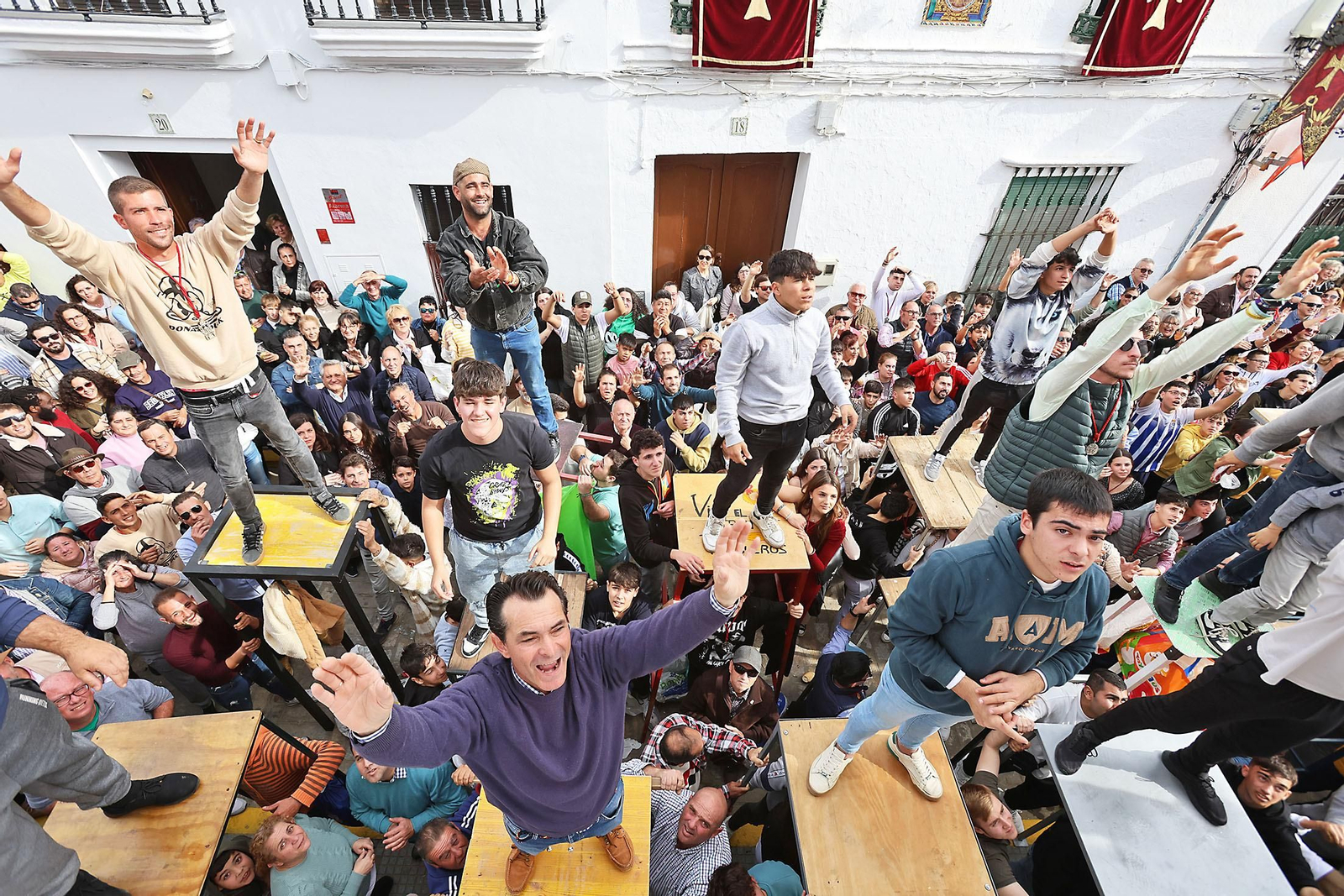 Imágenes de las tiradas de San Antonio Abad en Trigueros