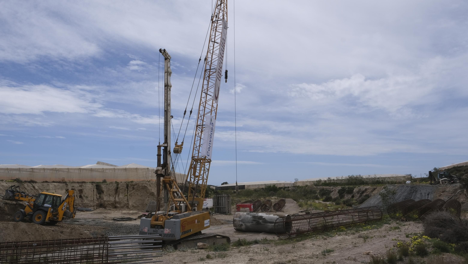 Imágenes de la visita a las obras del AVE en Almería.