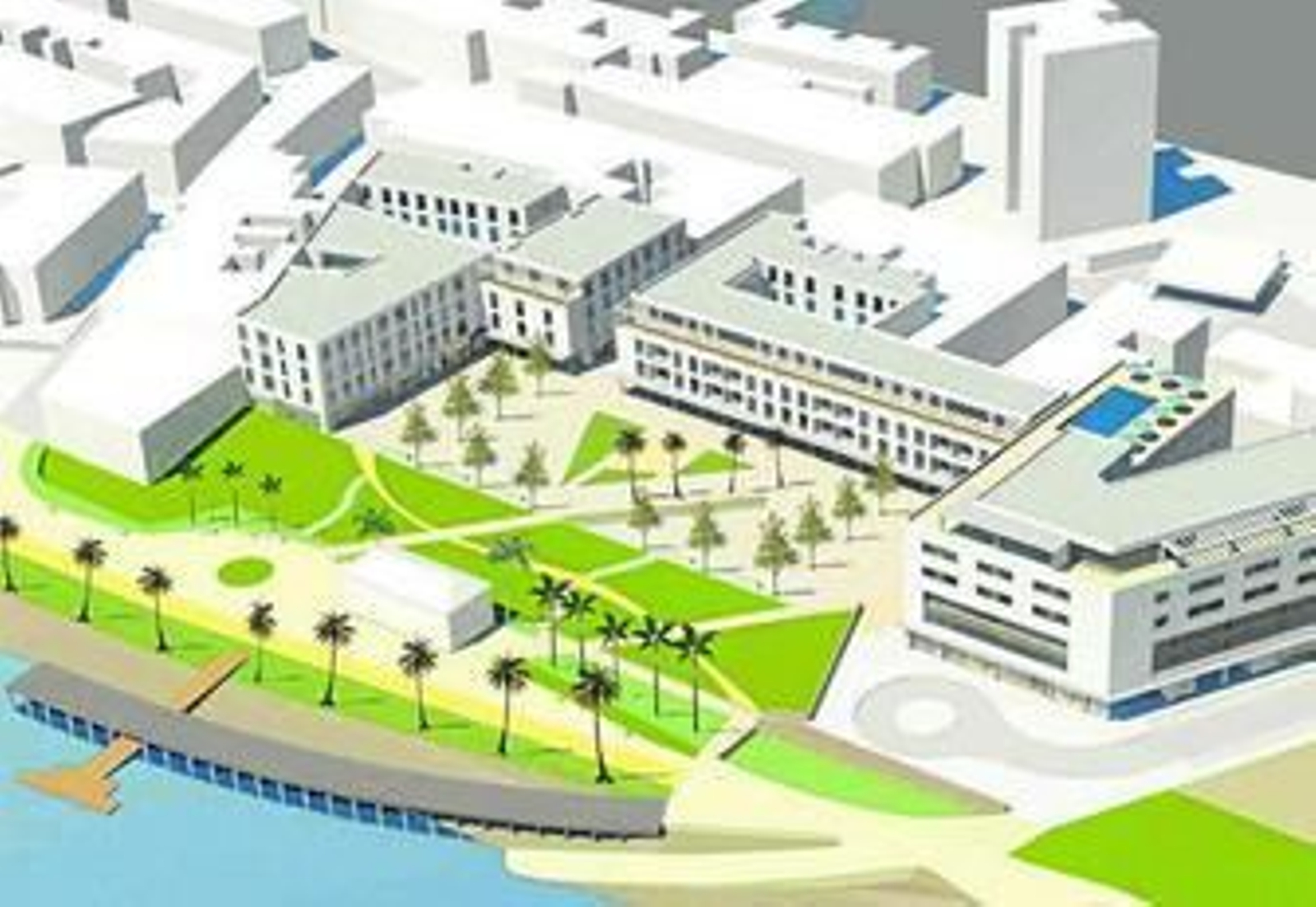 Una recreación de cómo quedaría la zona, facilitada por el Ayuntamiento.