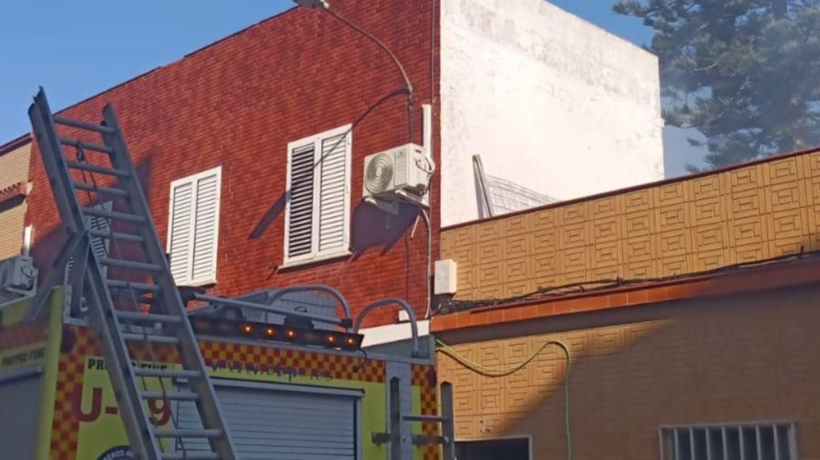 Incendio en una casa de la calle Colón.