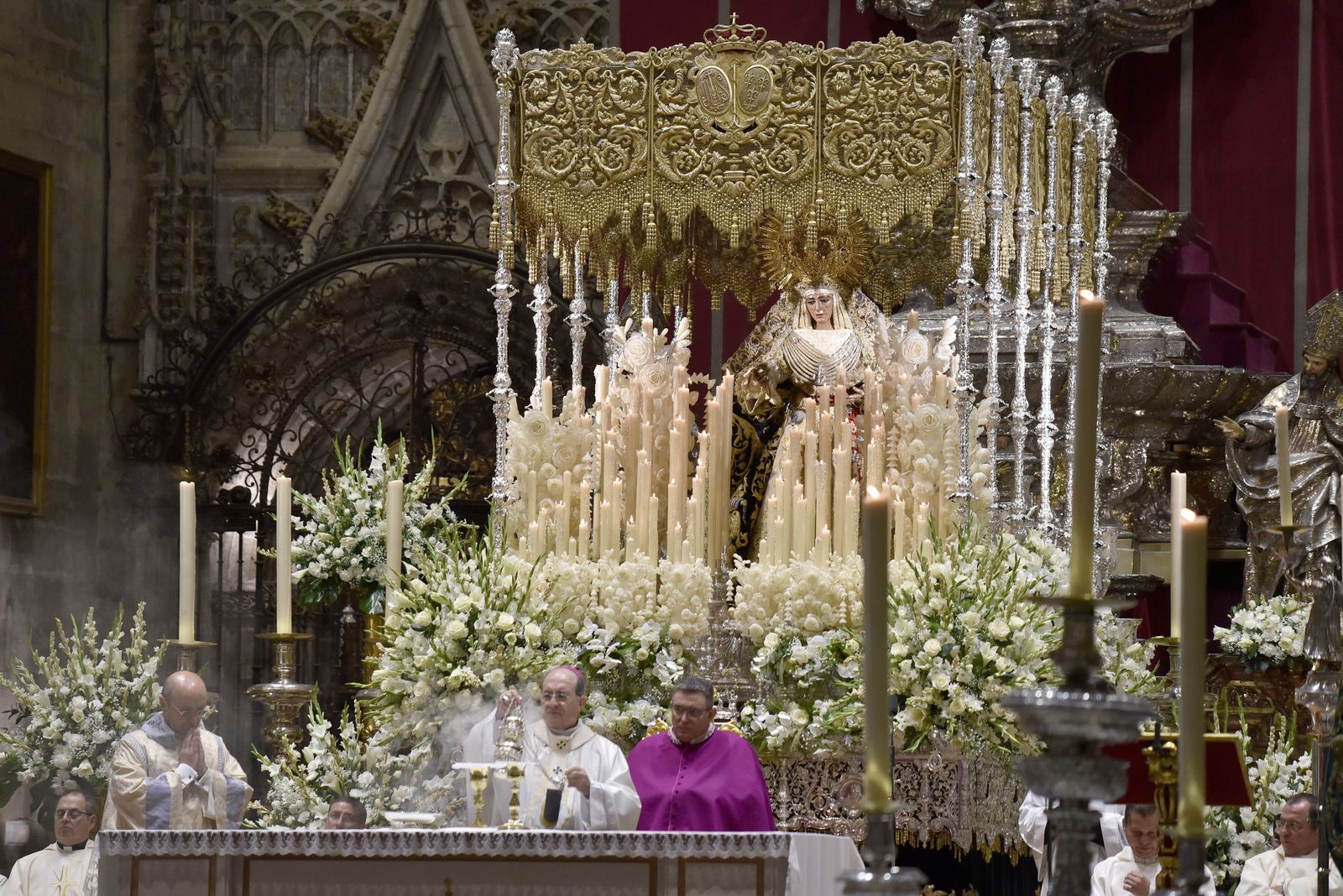 Las imágenes de la misa de acción de gracias