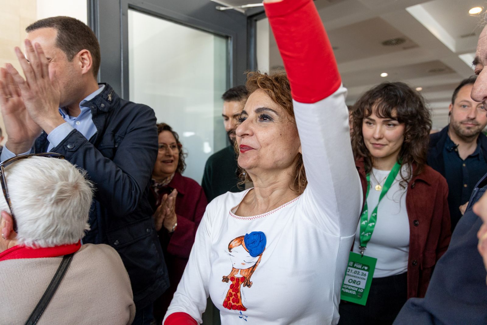 Acto en defensa de los servicios públicos para celebrar el 28F en Jaén