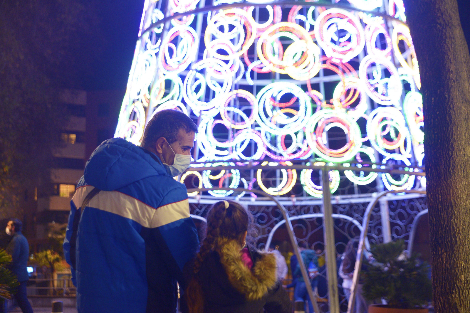 Fotos del alhumbrado navideño de Algeciras