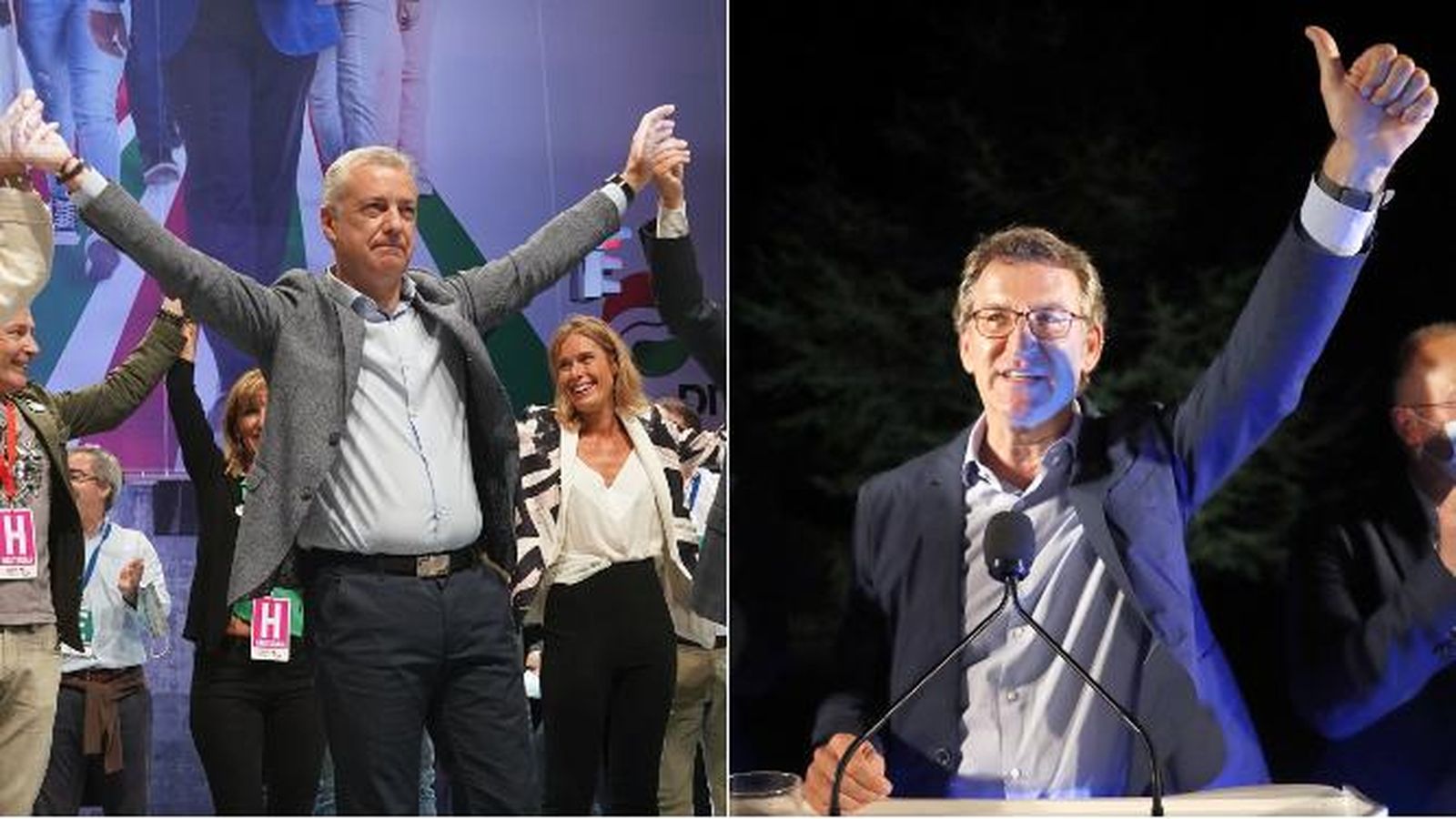 Urkullu y Feijóo, los ganadores de estas elecciones.
