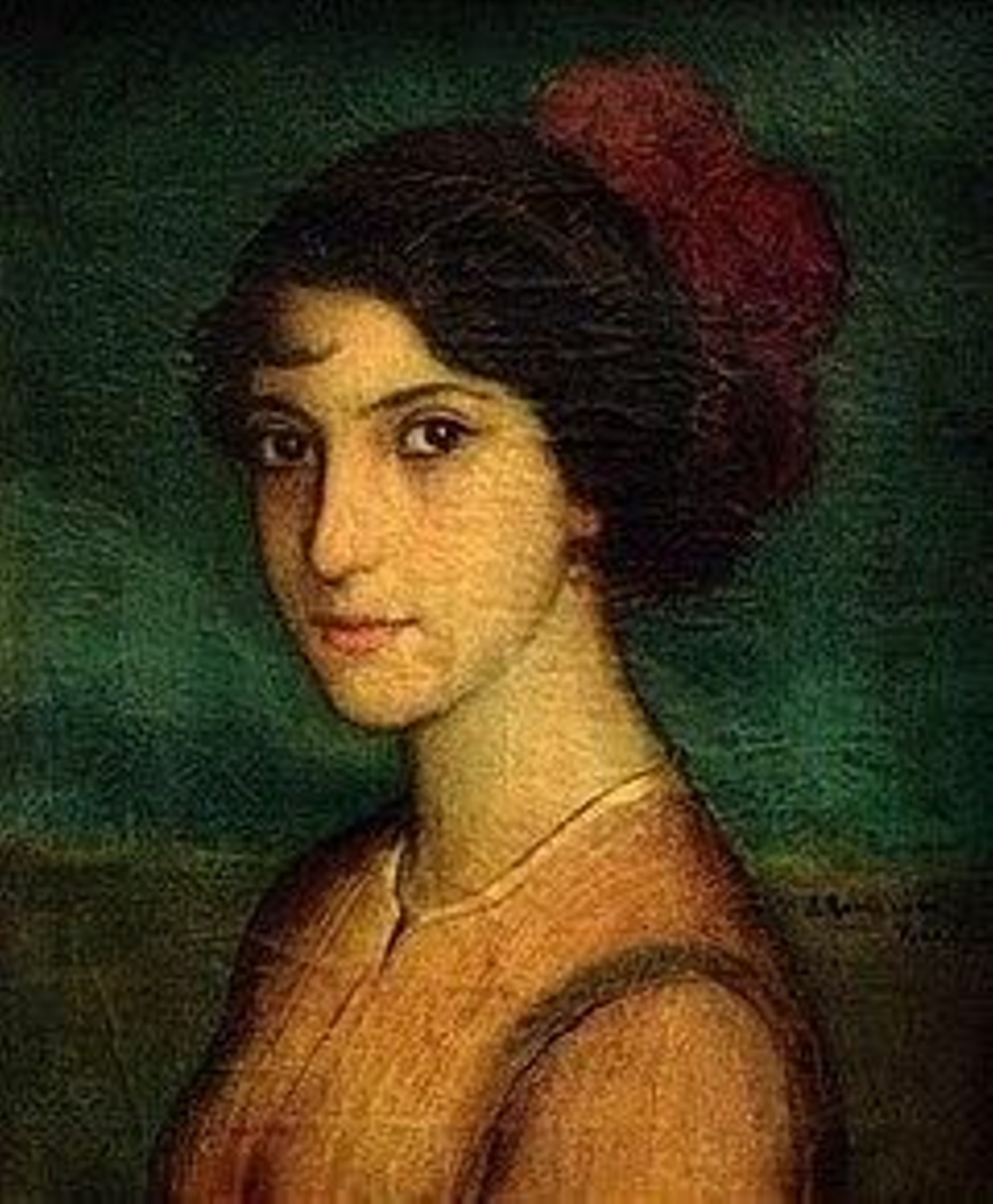 Retrato de 'La Argentinita' de Julio Romero de Torres. Retrato de 'La Argentinita' de Julio Romero de Torres.