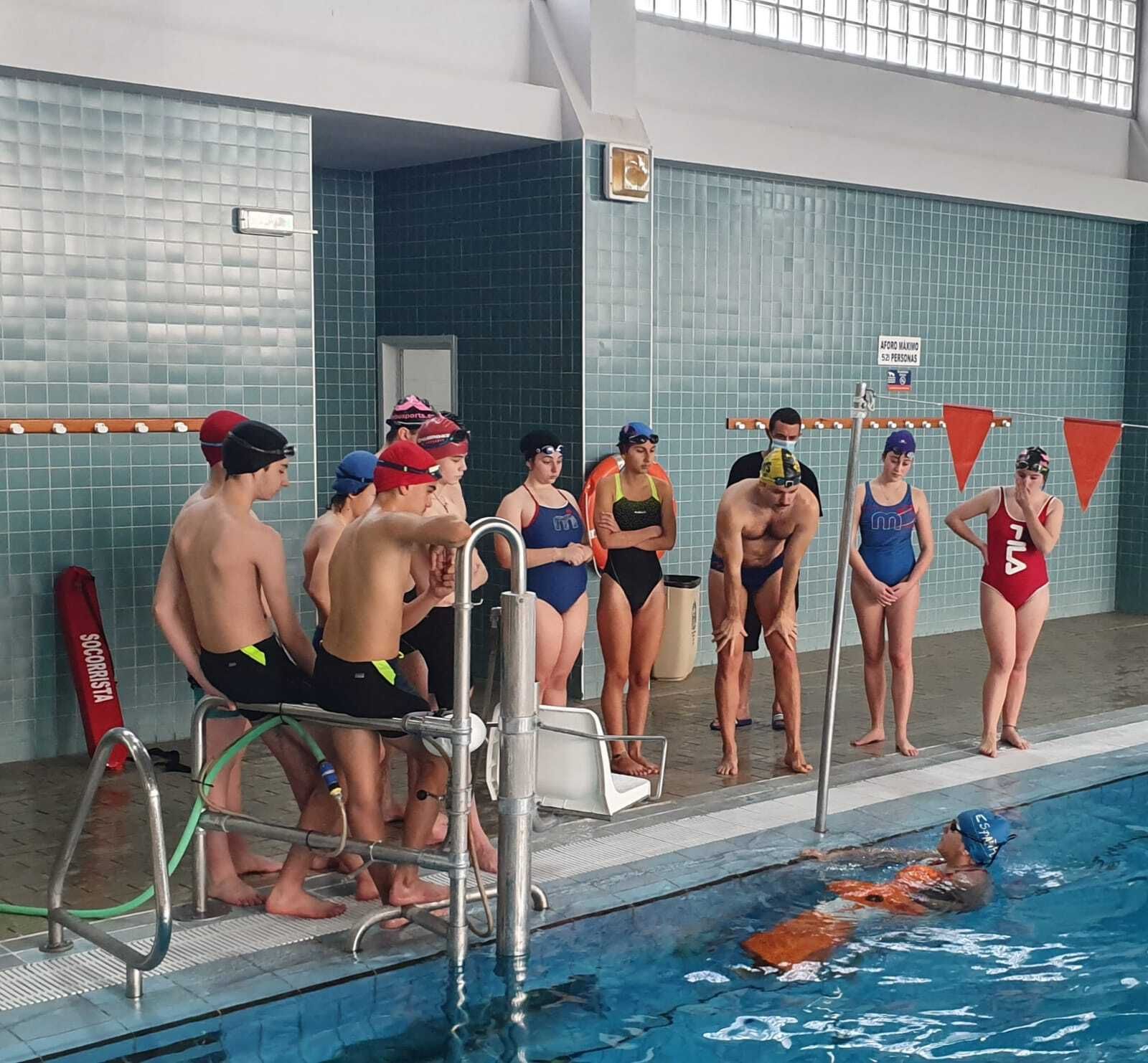 Entrenamiento del Club Deportivo de Salvamento San Fernando.