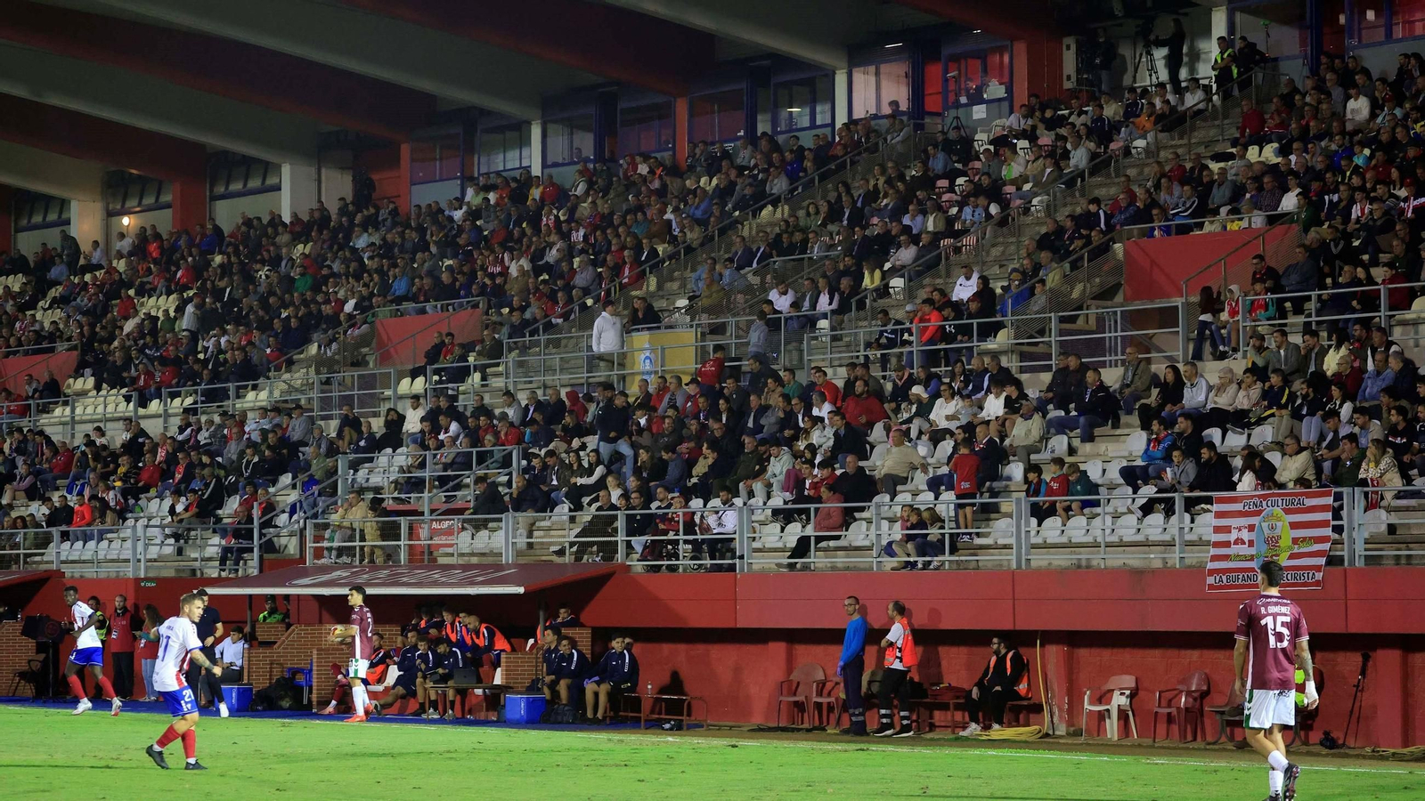 La Tribuna del Nuevo Mirador durante un partido esta temporada. La Tribuna del Nuevo Mirador durante un partido esta temporada.