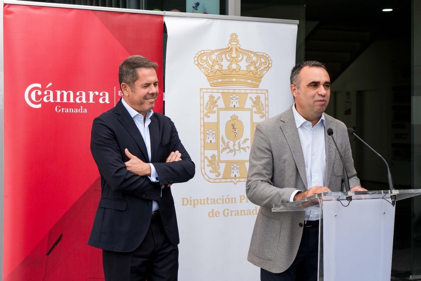 Gerardo Cuerva y Francis Rodríguez, en la presentación del convenio
