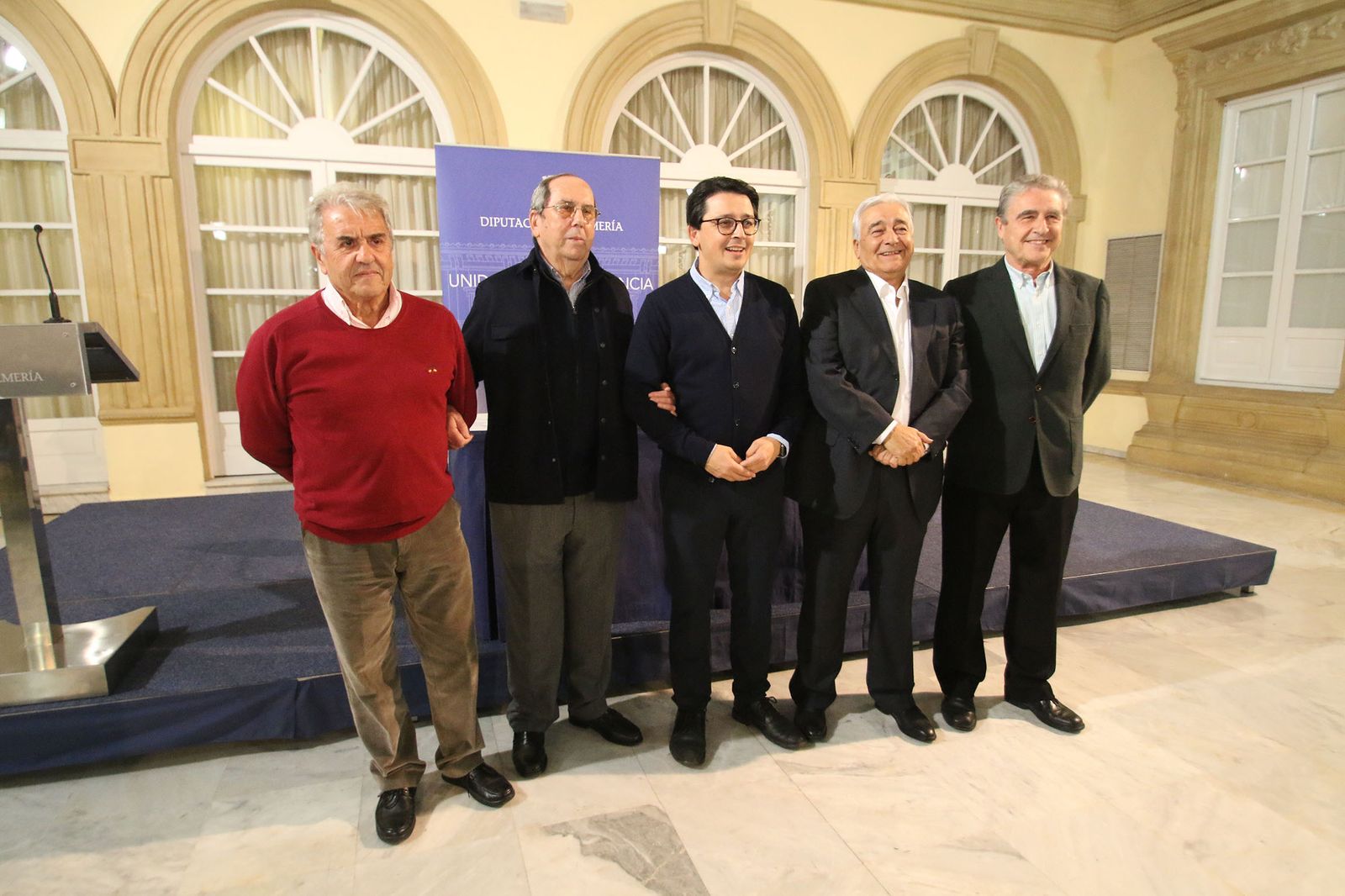 Antonio Zapata Roldán, José Antonio López Alemán, Manuel Guzmán, Calixto Sánchez y Rafael Morales.
