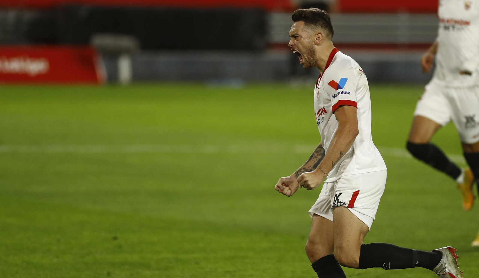 Ocampos celebra el 1-0.