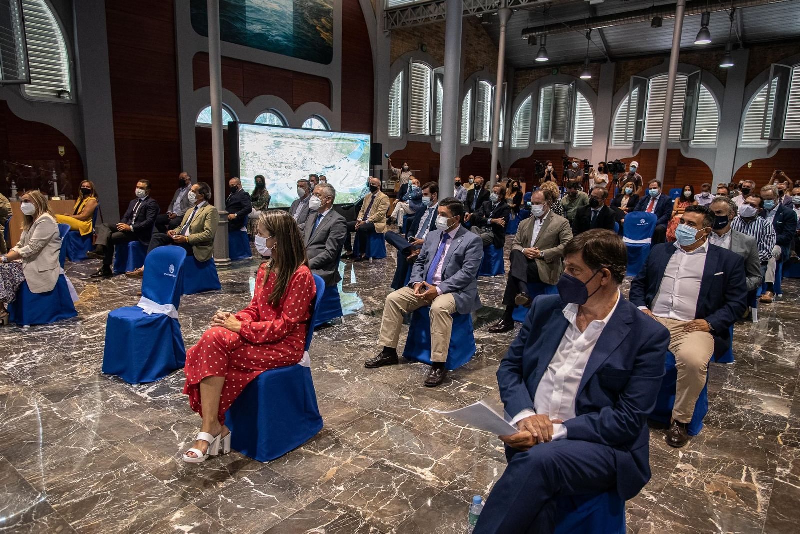 Imágenes de la presentación de la marina del Odiel del Puerto de Huelva