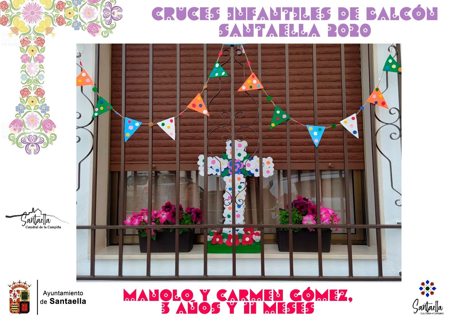 Así son las Cruces de Mayo de los niños de Santaella
