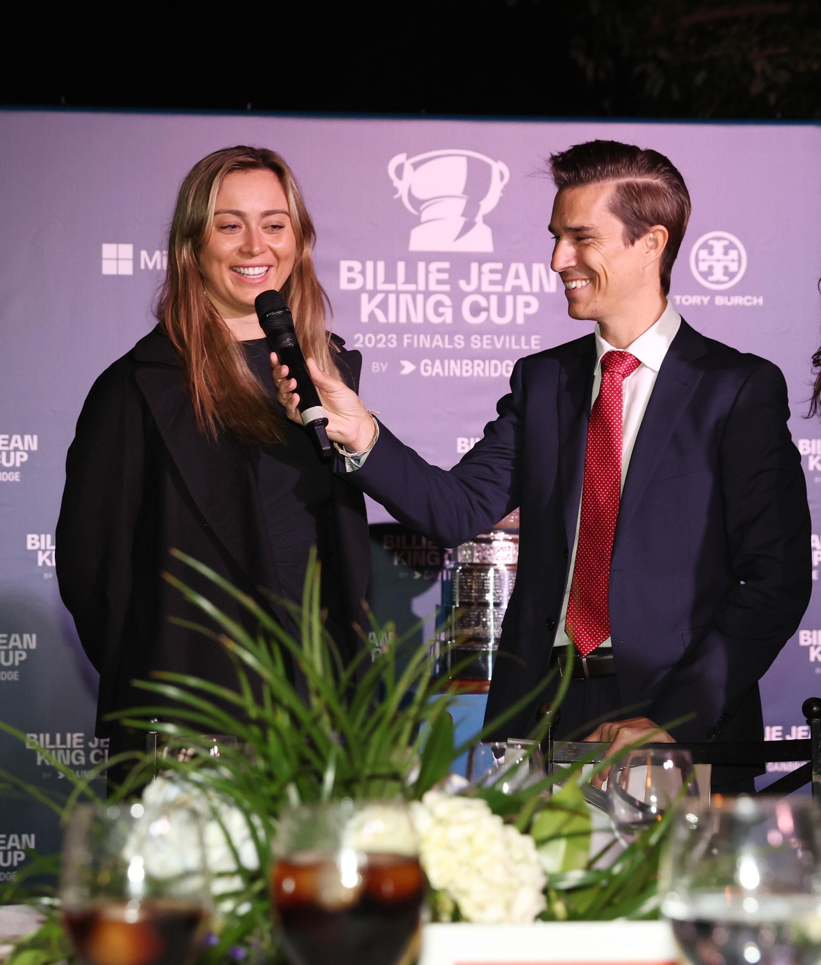 Las fotos de la recepción de la Copa Billie Jean King en el Alcázar