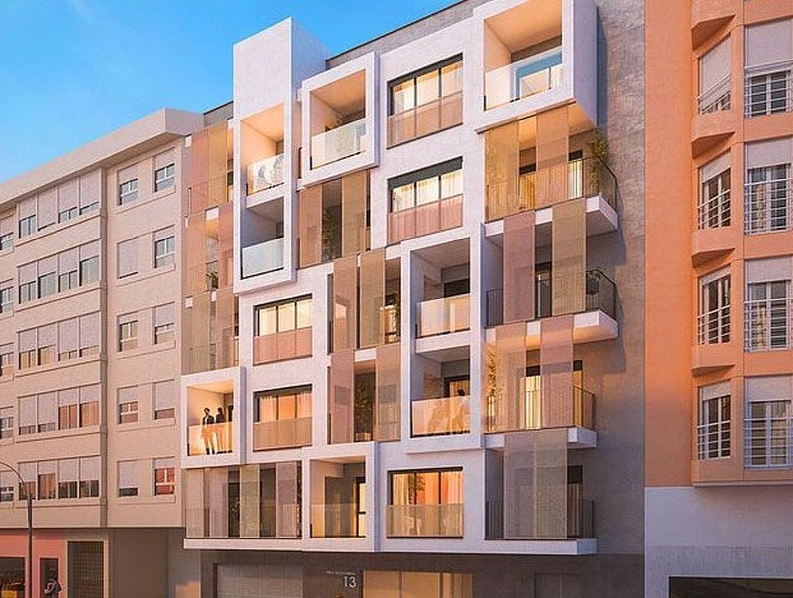 Infografía del nuevo edificio que hará esta promotora en Málaga capital.