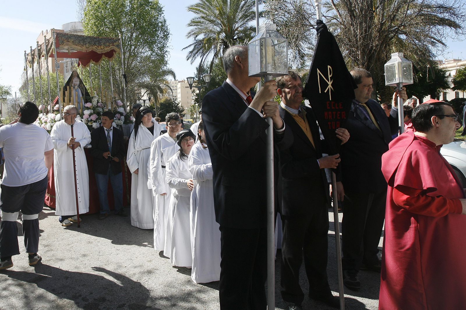 El cortejo procesional de Afanas Cádiz en 2013.